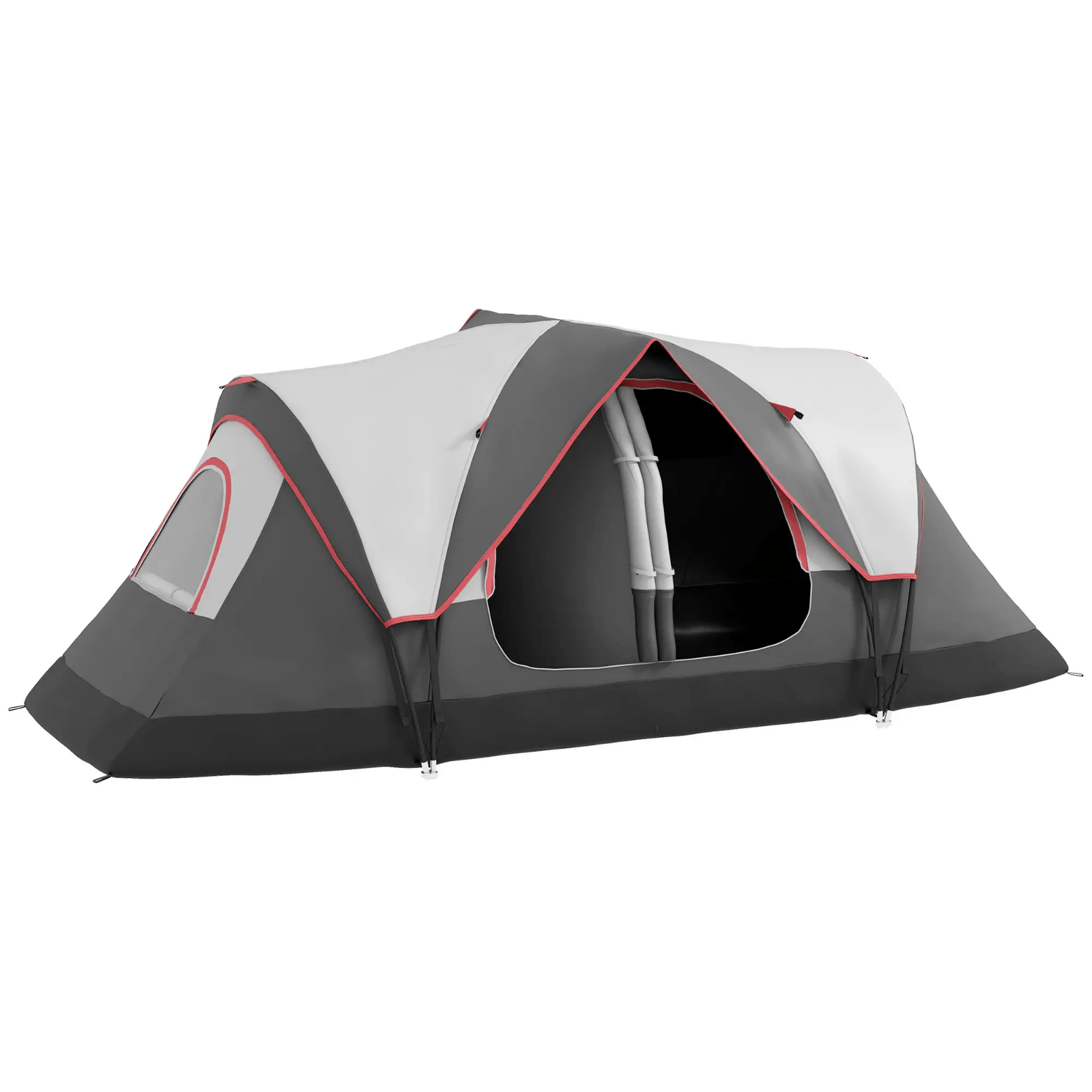 6 8 Man Camping Tent 2000mm Waterproof Air Vents Groundsheet Two Room FOXDEN - Home and Garden Furniture Shop - rustic - furniture