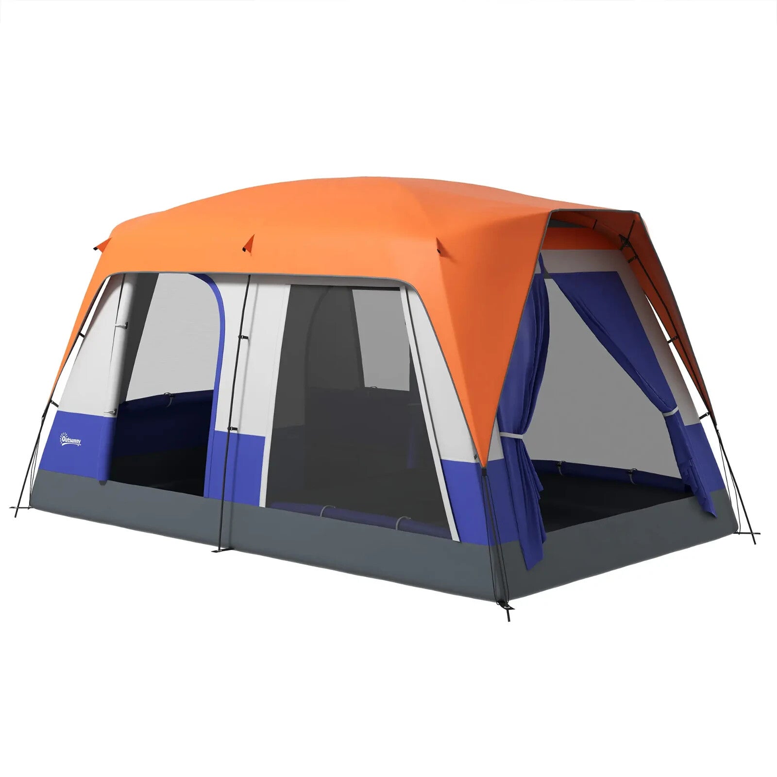 6 Man Camping Tent with Rainfly Accessories Portable Outdoor Shelter for Trip - Home and Garden Furniture Shop - rustic - furniture