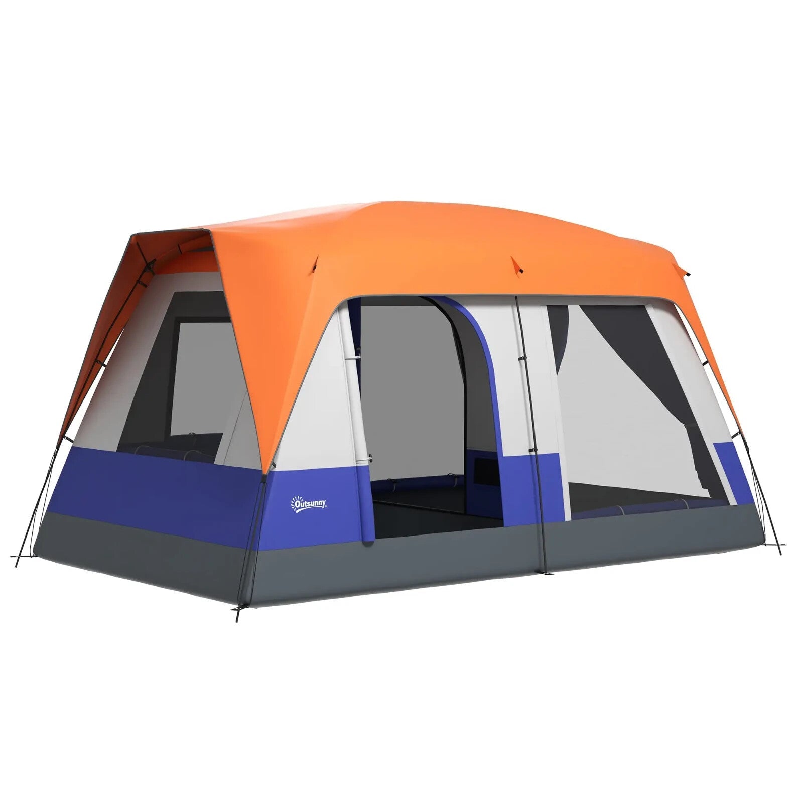 6 Man Camping Tent with Rainfly Accessories Portable Outdoor Shelter for Trip - Home and Garden Furniture Shop - rustic - furniture