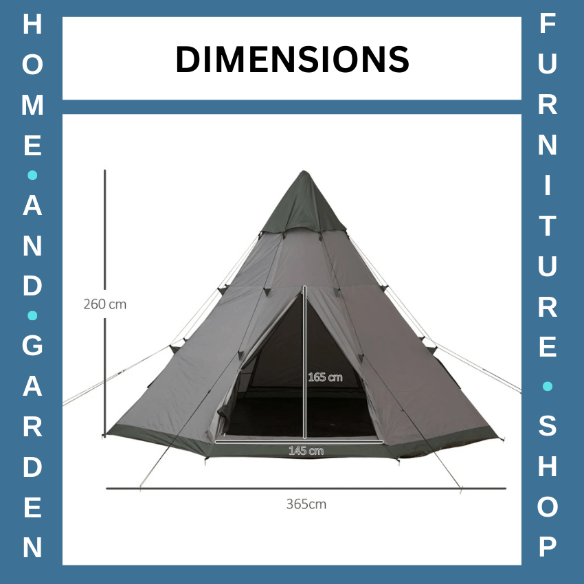 6 Person Camping Tent Outdoor Waterproof Metal Frame with Carry Bag Family Size - Home and Garden Furniture Shop - rustic - furniture