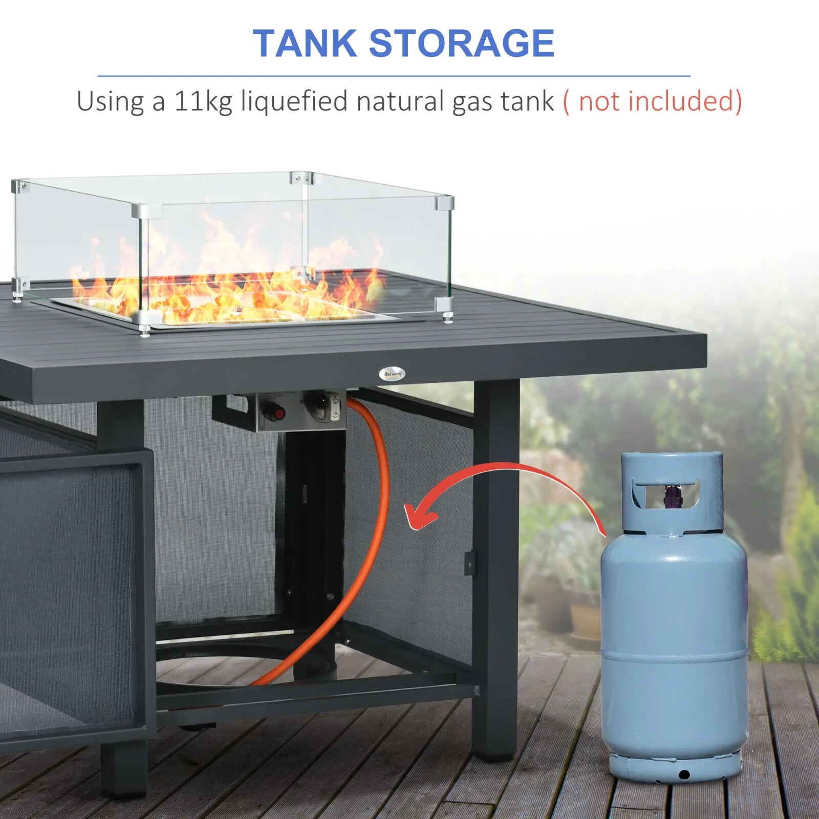 6 Piece Aluminium Garden Furniture Set with Corner Sofa Loveseat Footstool Table - Home and Garden Furniture Shop - rustic - furniture