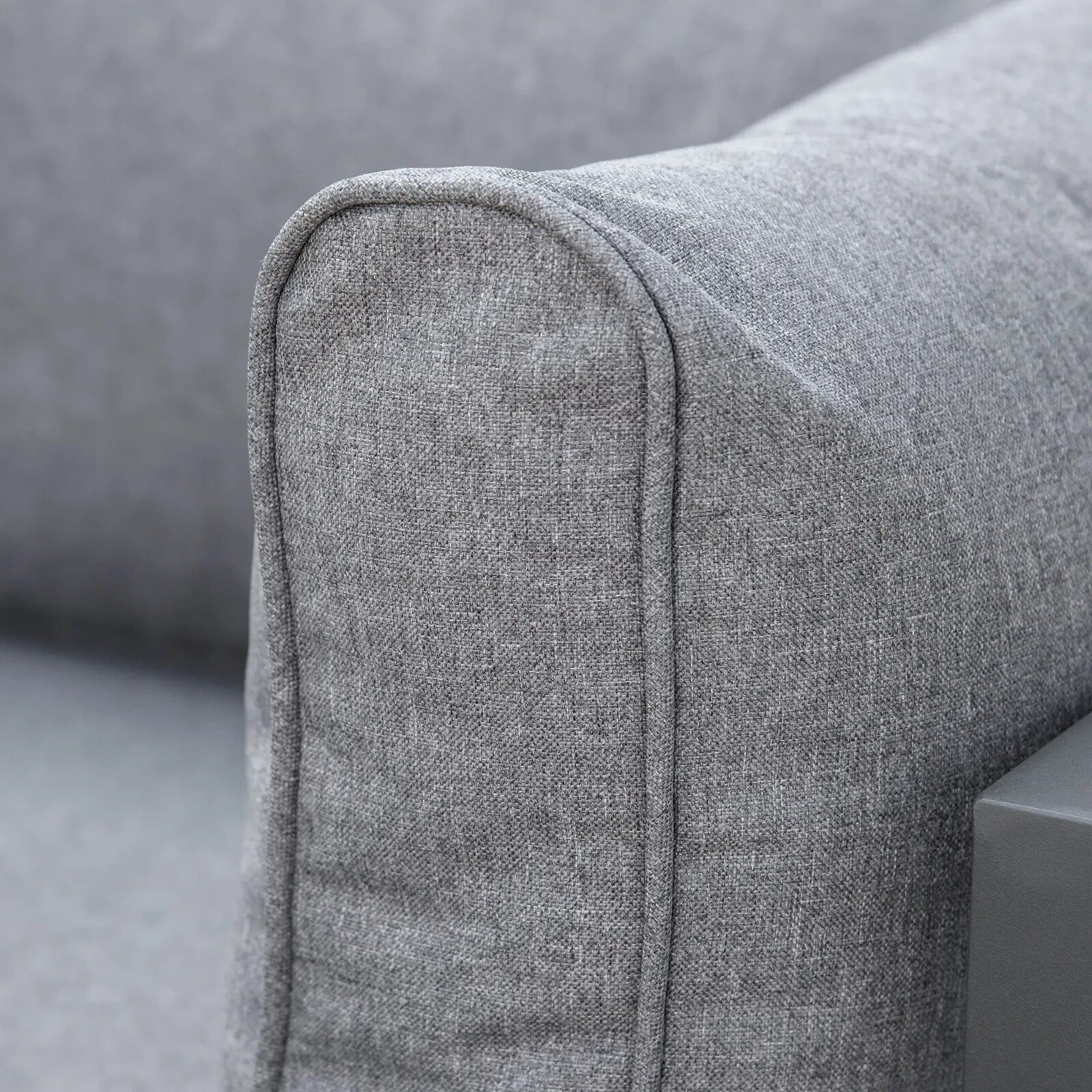 6 Piece Outdoor Sectional Sofa Set Aluminium Daybed with Coffee Table Footstool - Home and Garden Furniture Shop - rustic - furniture