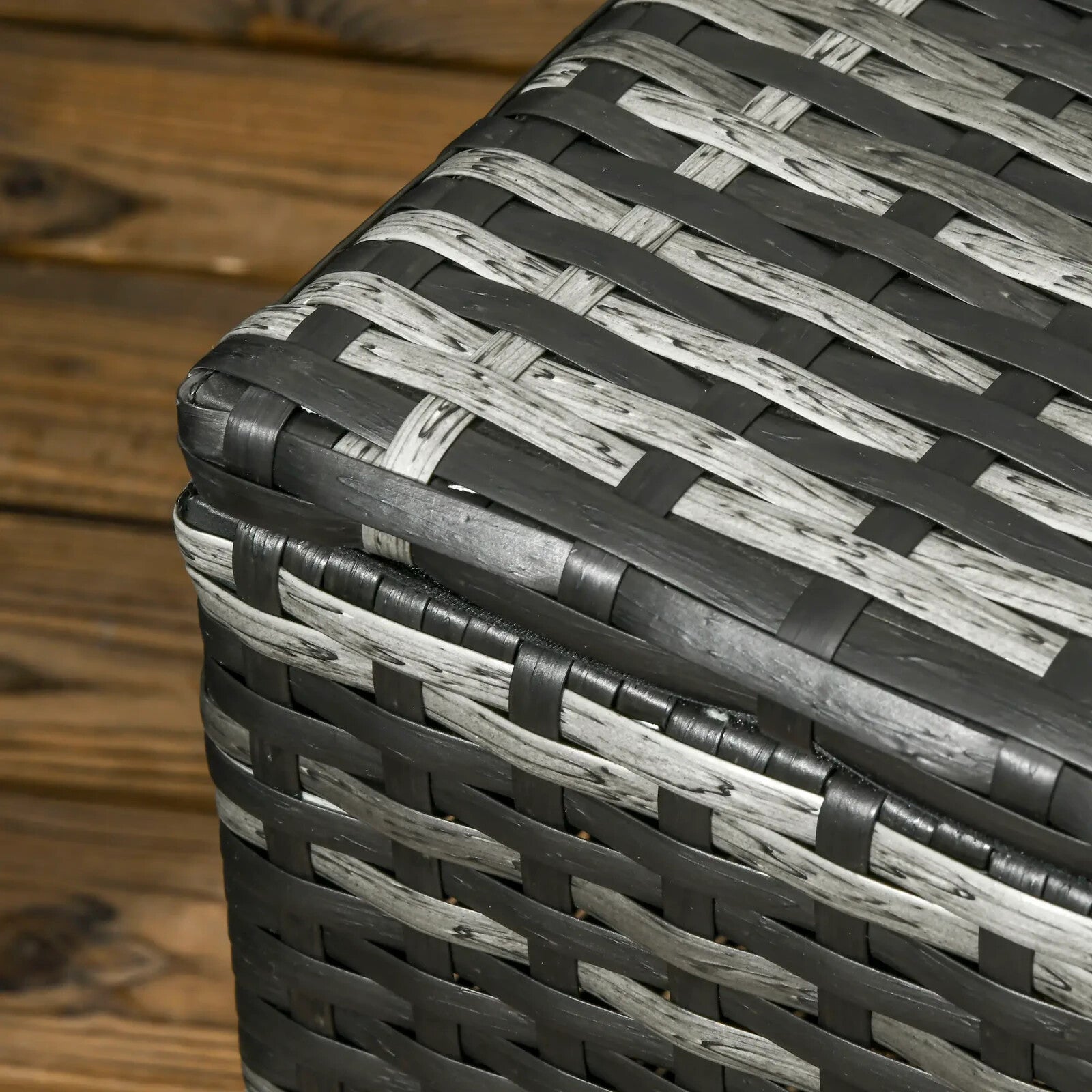 6 Piece Rattan Garden Furniture Set 7 Seater Outdoor Sofa with Storage Tables - Home and Garden Furniture Shop - rustic - furniture