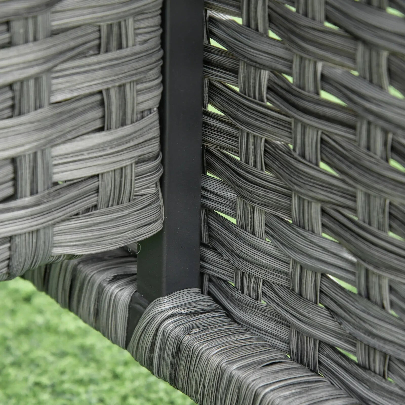 6 Piece Rattan Garden Furniture Set w/ Dining Table Sofa & All - Weather Cushions - Home and Garden Furniture Shop - rustic - furniture