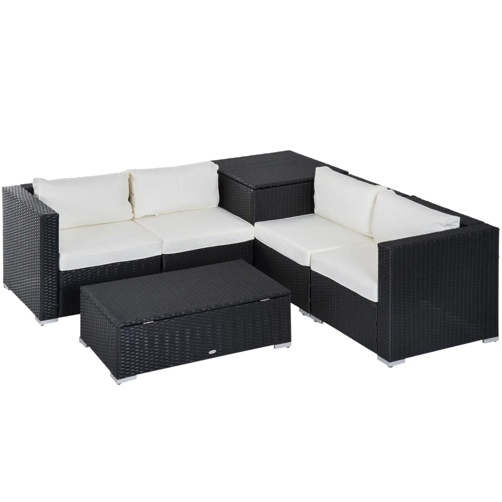 6 Piece Rattan Sofa Set Outdoor Garden Furniture for Patio or Conservatory Use - Home and Garden Furniture Shop - #rustic - furniture#