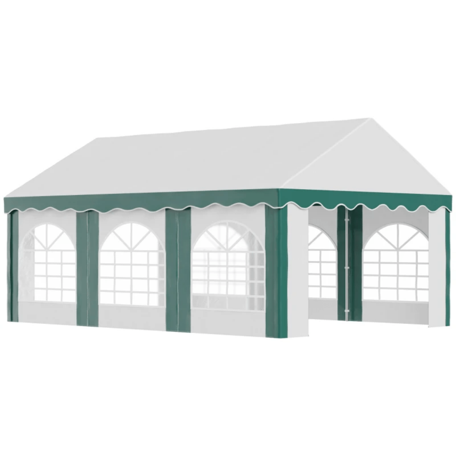 6 x 4m Large Marquee with Sides Gazebo Heavy Duty Party Tent Outdoor Event Cover - Home and Garden Furniture Shop - rustic - furniture
