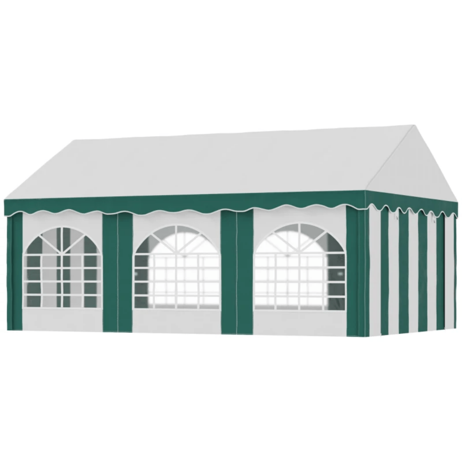 6 x 4m Large Marquee with Sides Gazebo Heavy Duty Party Tent Outdoor Event Cover - Home and Garden Furniture Shop - rustic - furniture