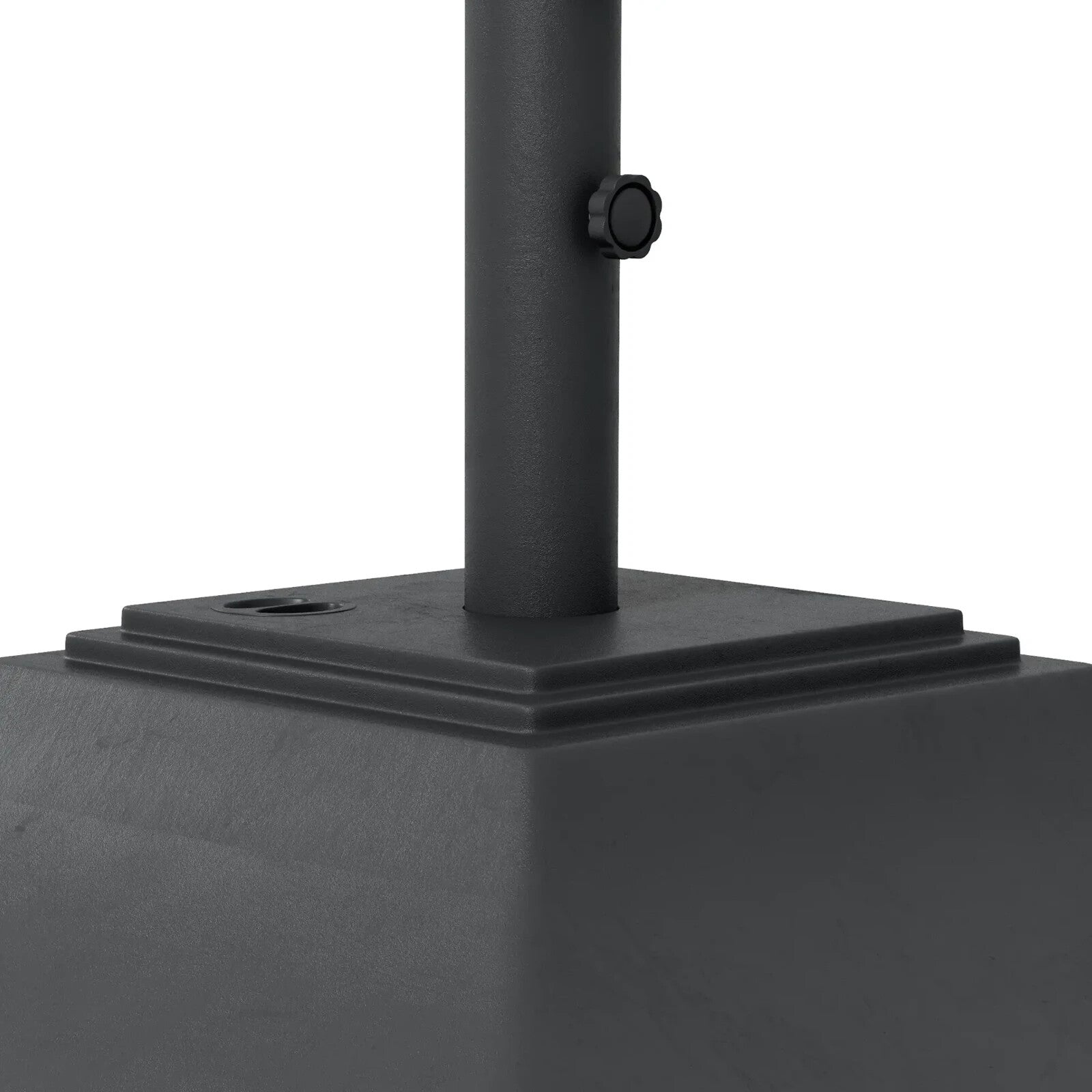 60kg Parasol Base w/ Wheel Heavy Duty Fillable Umbrella Stand for 38mm 48mm Pole - Home and Garden Furniture Shop - rustic - furniture