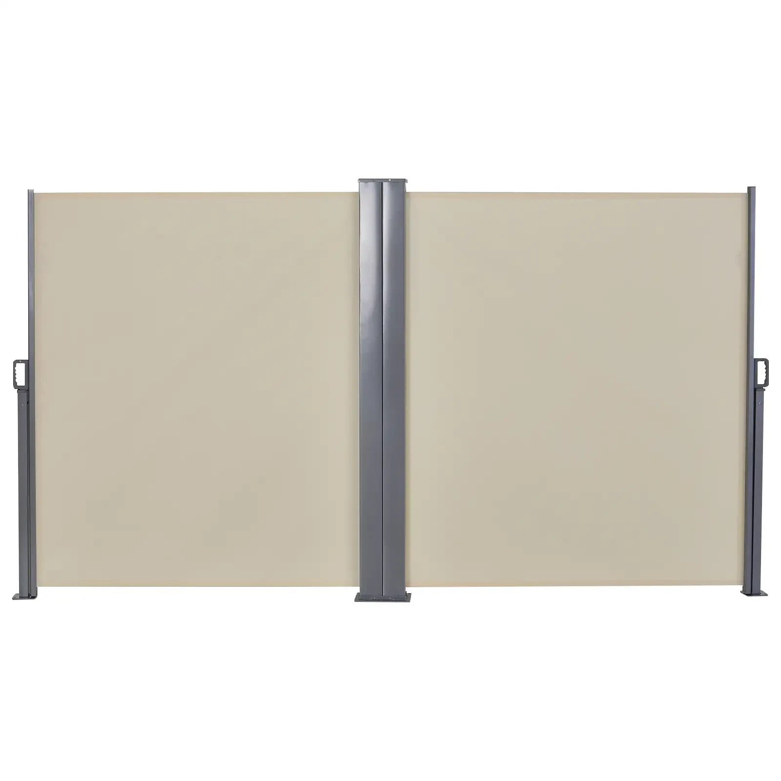6m Side Awning Retractable Privacy Screen Garden Patio Wind Sun Shade Beige - Home and Garden Furniture Shop - rustic - furniture