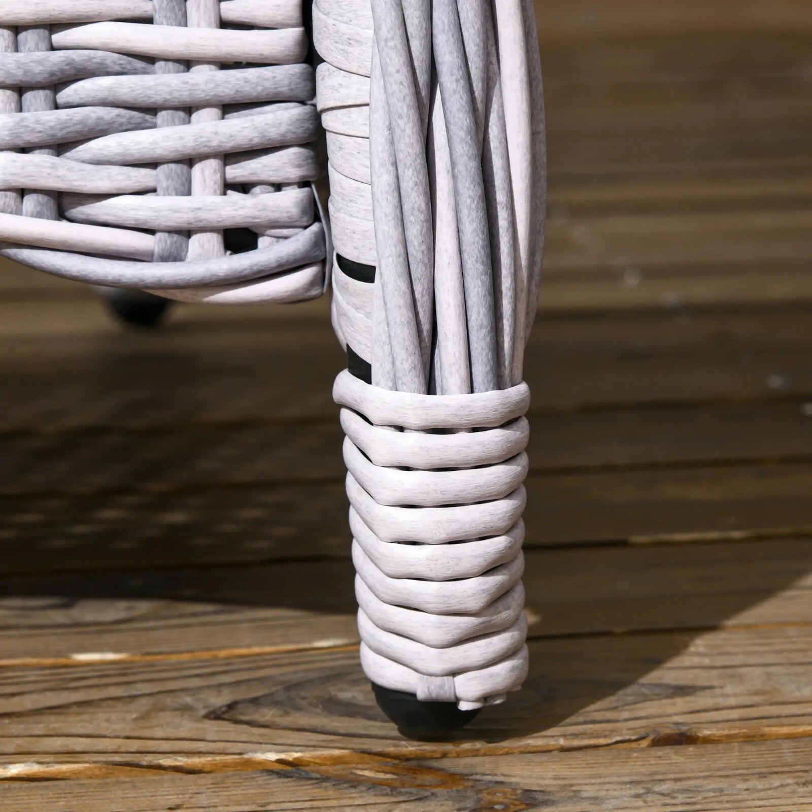 7 - Pcs Outdoor Rattan Dining Set with Aluminium Chairs & Tempered Glass Top Table - Home and Garden Furniture Shop - rustic - furniture