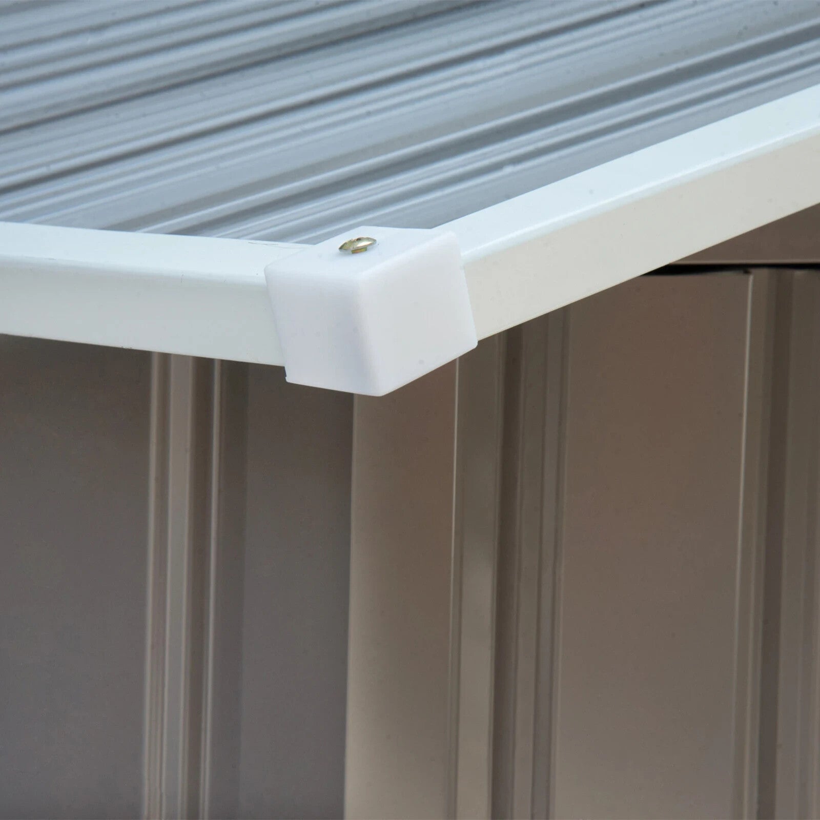 7ft x 4ft Metal Garden Storage Shed Lockable Outdoor Storage w/ Vents for Tools - Home and Garden Furniture Shop - rustic - furniture