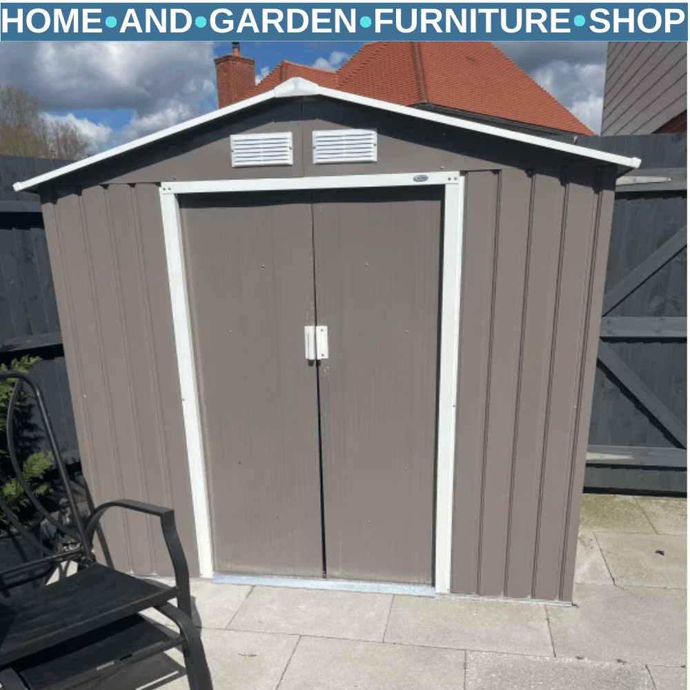 7ft x 4ft Polypropylene Garden Storage Shed Lockable Outdoor Storage with Vents - Home and Garden Furniture Shop - #rustic - furniture#