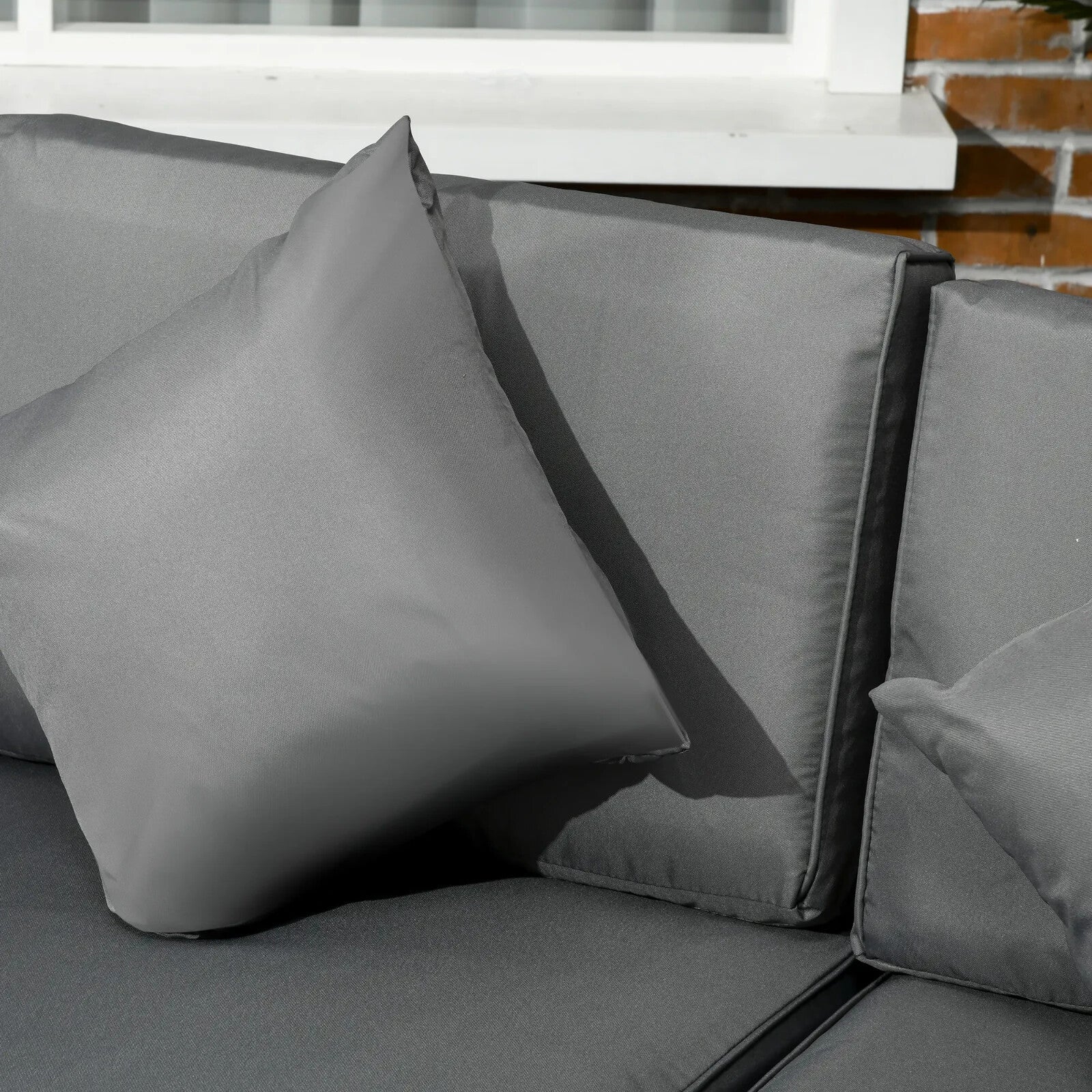 8 - Piece Rattan Garden Outdoor Patio Sofa Set with Cushion and Tempered Glass - Home and Garden Furniture Shop - rustic - furniture