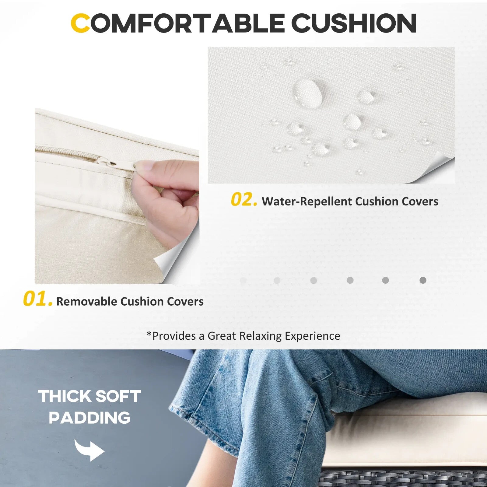 8 Piece Rattan Garden Sofa Set Outdoor Lounge Furniture with Cushions and Table - Home and Garden Furniture Shop - rustic - furniture