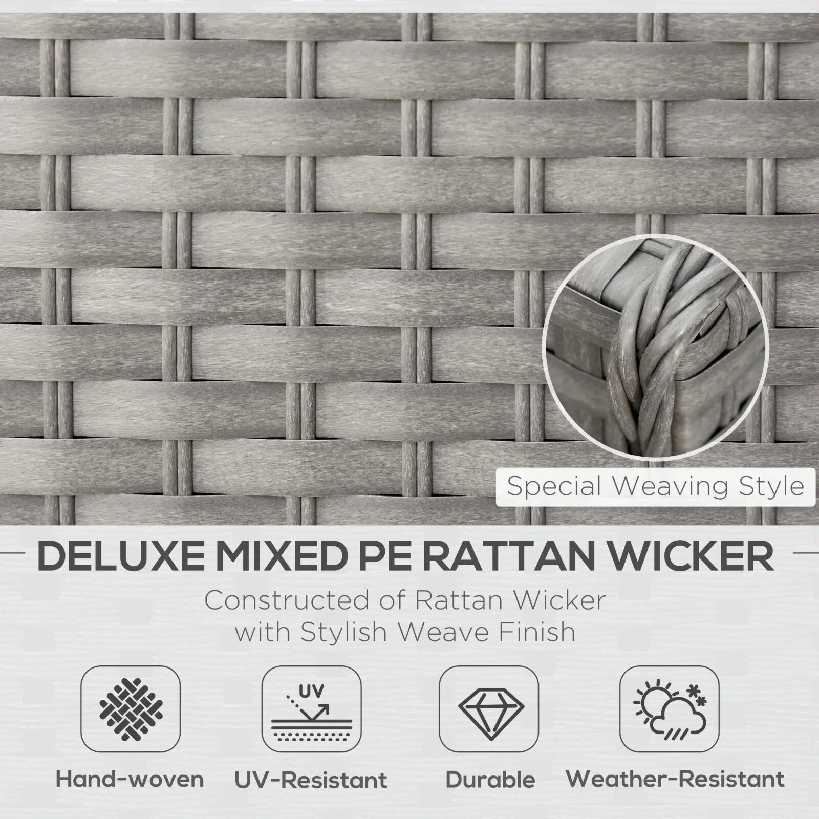 8 Seater Rattan Corner Sofa Set Outdoor Garden Furniture Cushion Coffee Table - Home and Garden Furniture Shop - rustic - furniture