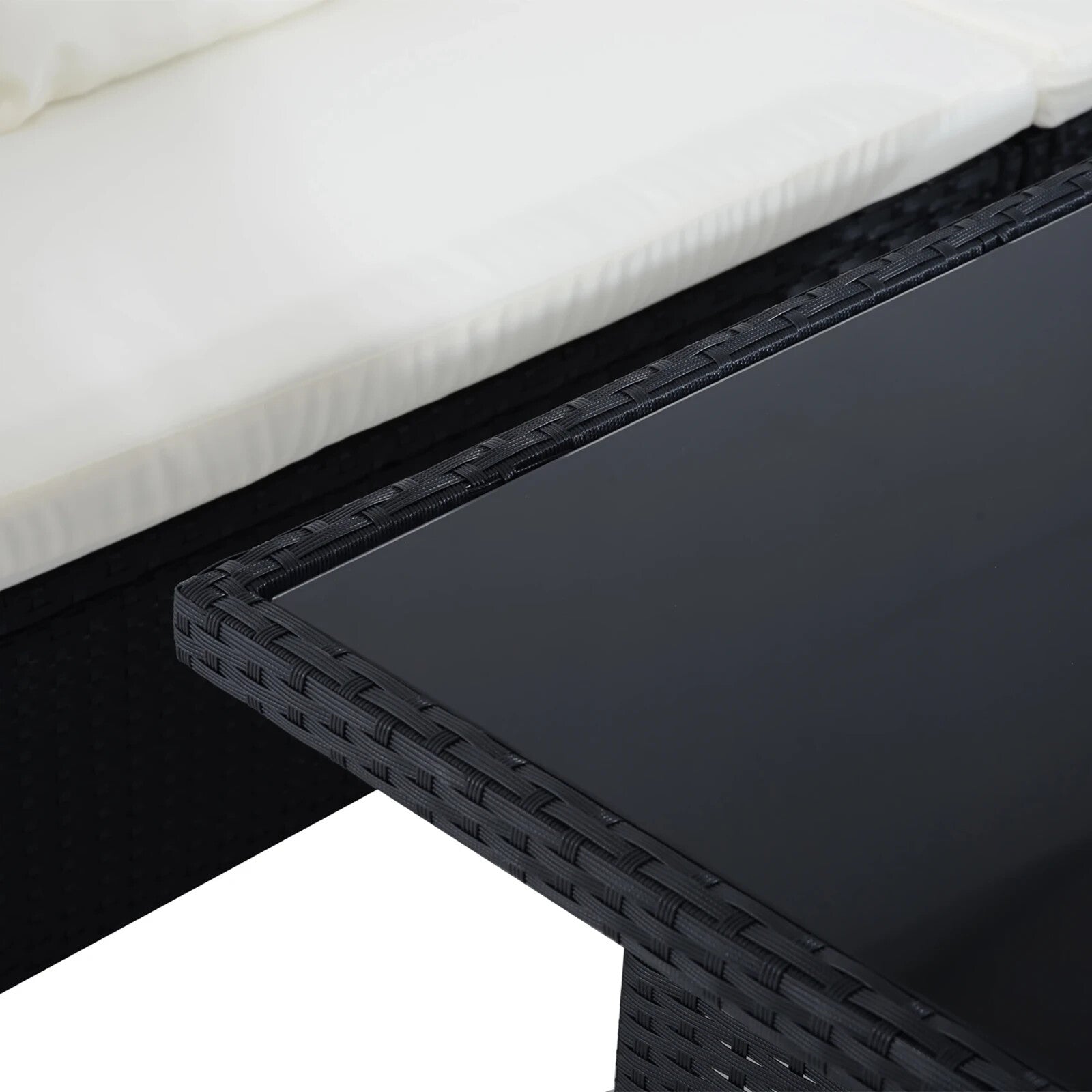 8 Seater Rattan Sofa Set Outdoor Garden Patio Furniture Dining Seating Black Set - Home and Garden Furniture Shop - rustic - furniture