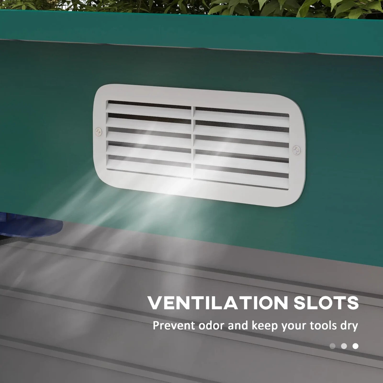 8 x 4FT Metal Garden Storage Shed with Double Doors Green Lean To Patio Shed - Home and Garden Furniture Shop - rustic - furniture