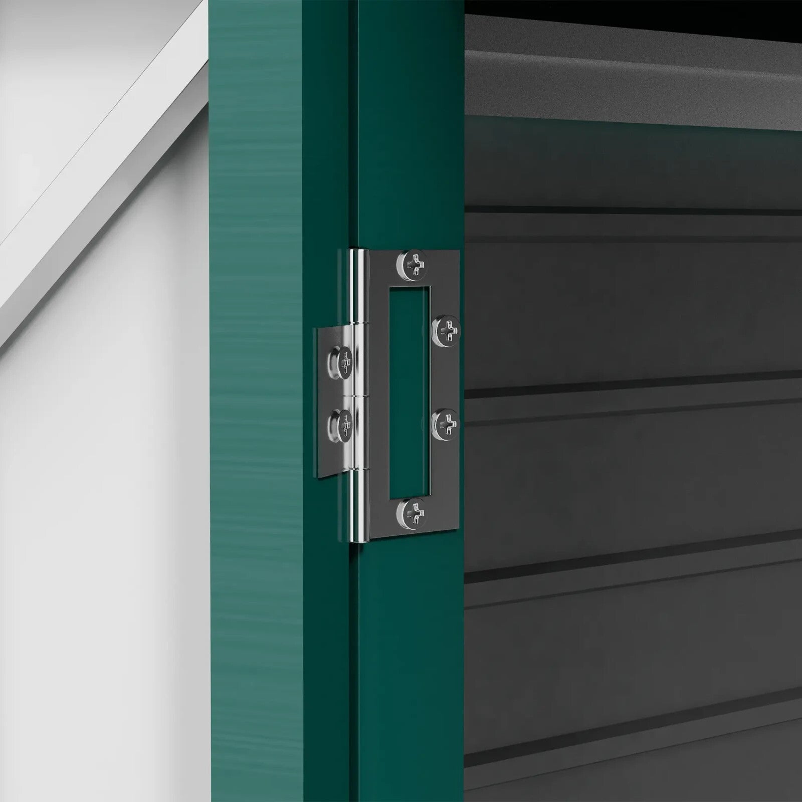 8 x 4FT Metal Garden Storage Shed with Double Doors Green Lean To Patio Shed - Home and Garden Furniture Shop - rustic - furniture