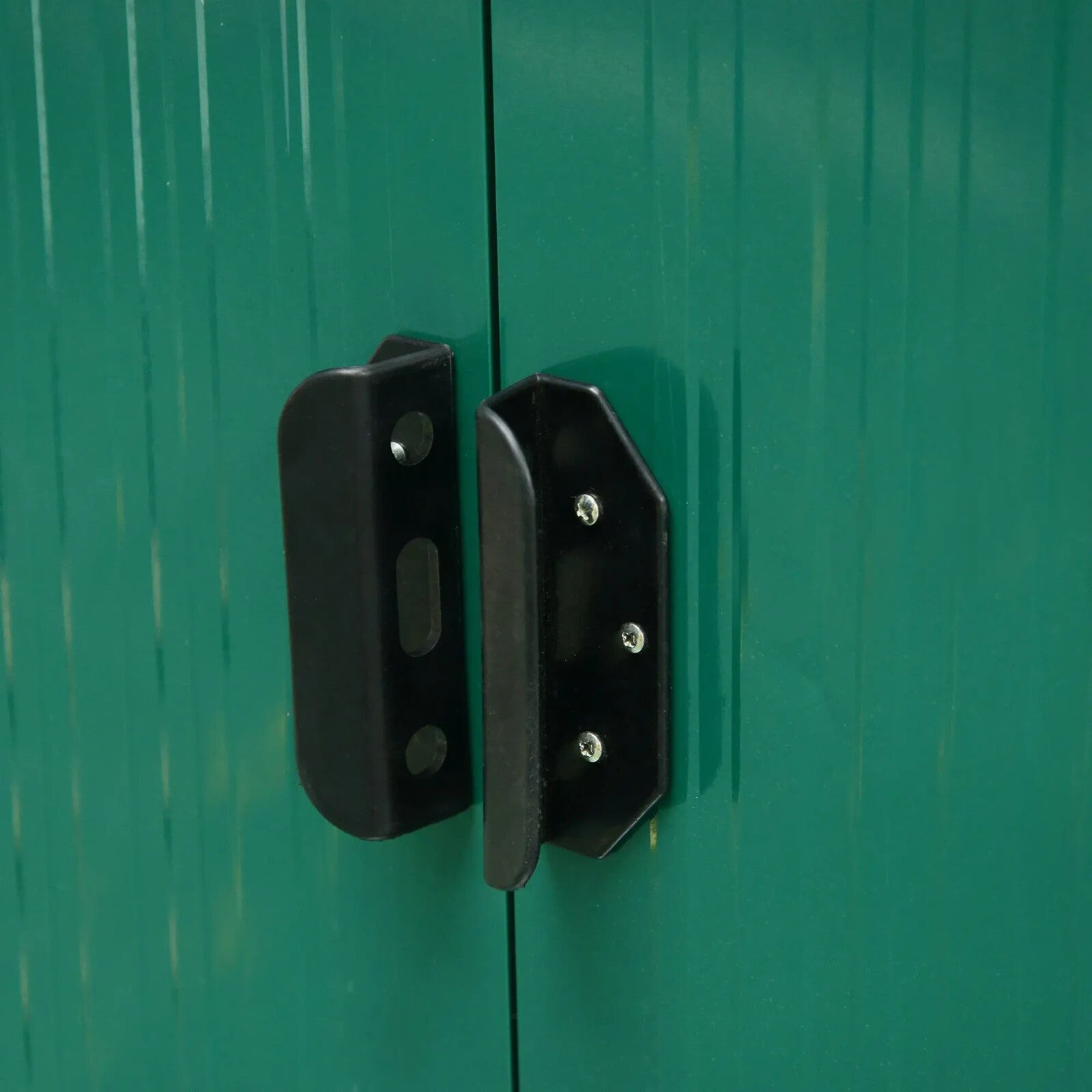 8.5 x 6ft Garden Shed Storage Tool Organizer with Sliding Door Vent Green - Home and Garden Furniture Shop - rustic - furniture