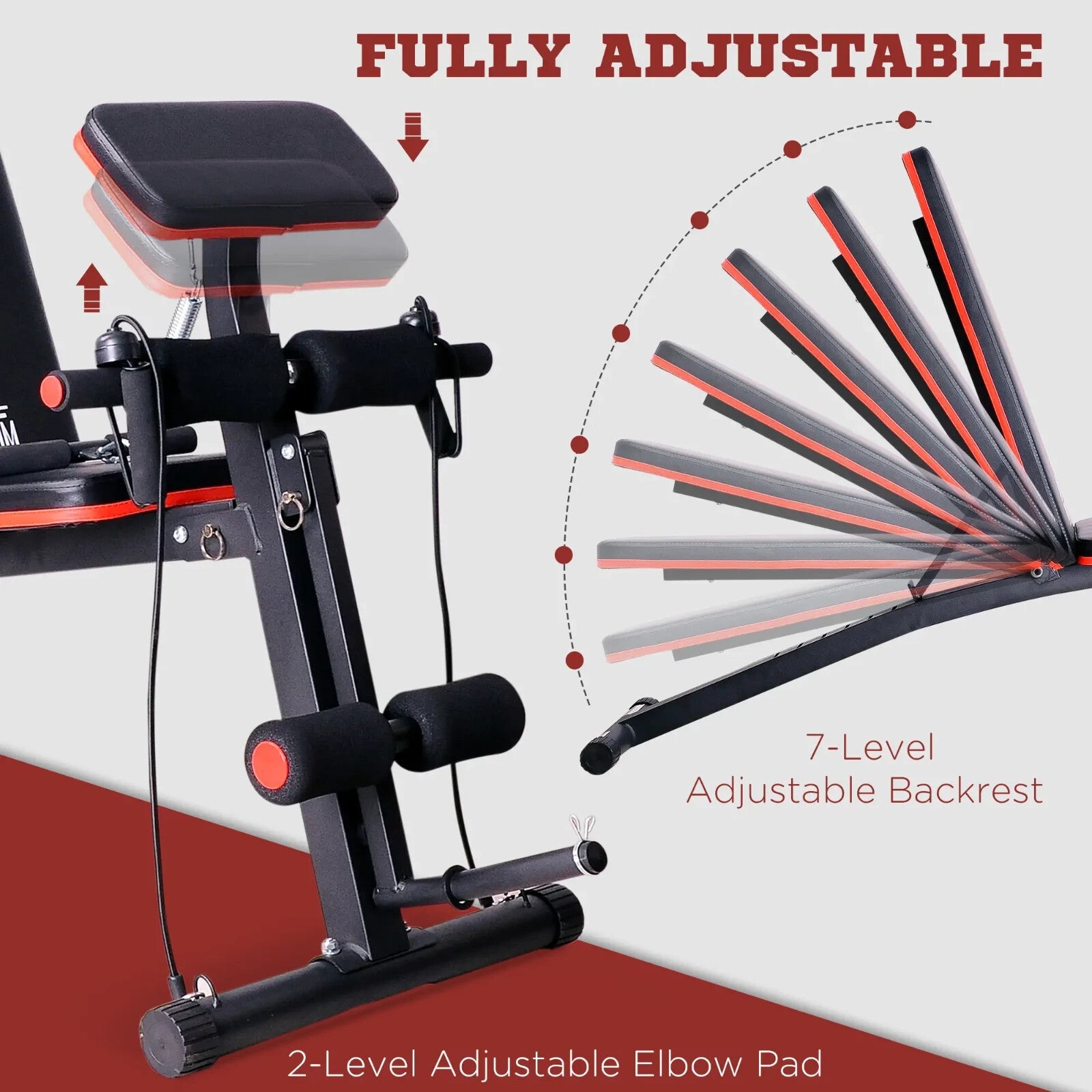 Adjustable Foldable Dumbbell Bench Home Gym Weight Training Equipment Incline - Home and Garden Furniture Shop - rustic - furniture
