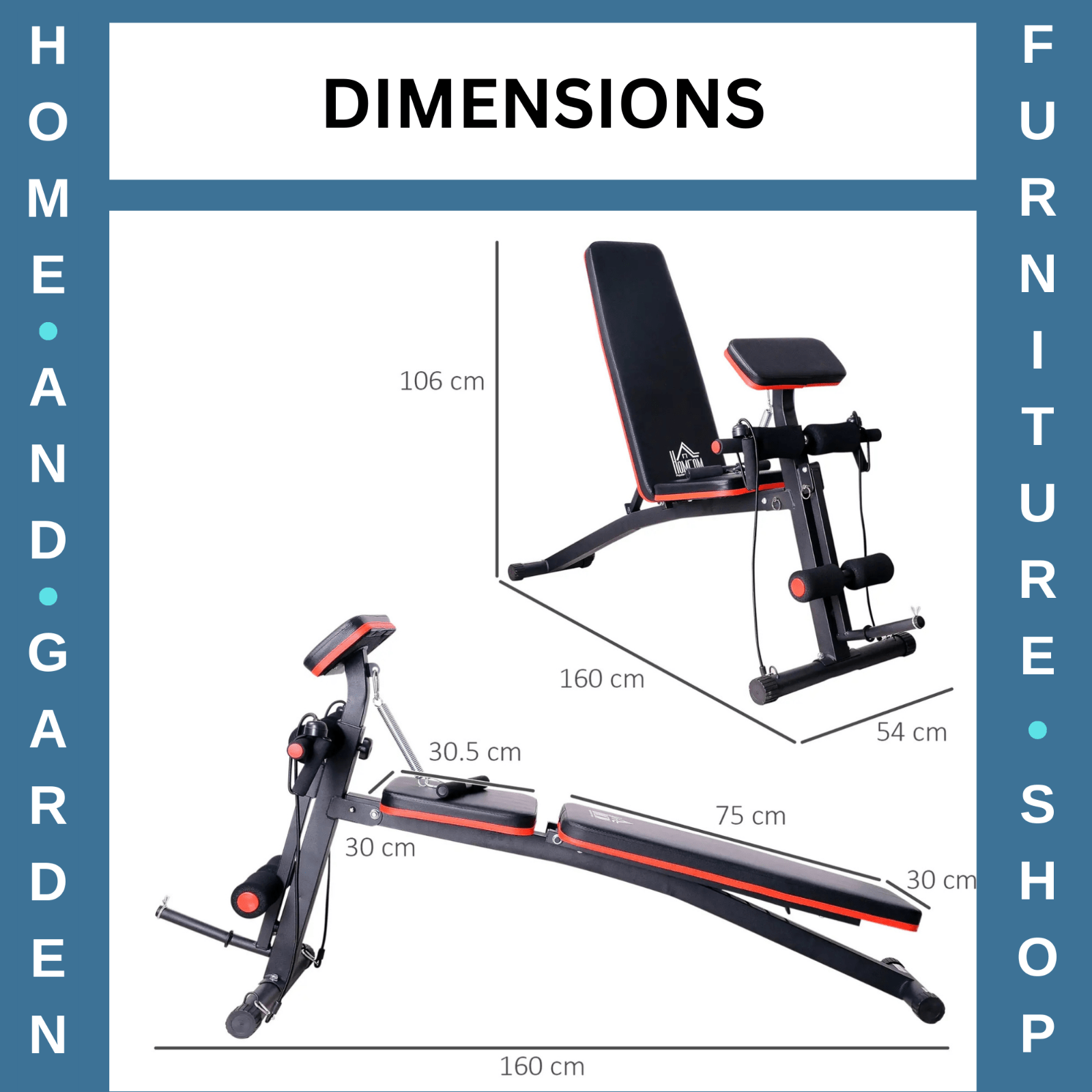 Adjustable Foldable Dumbbell Bench Home Gym Weight Training Equipment Incline - Home and Garden Furniture Shop - rustic - furniture