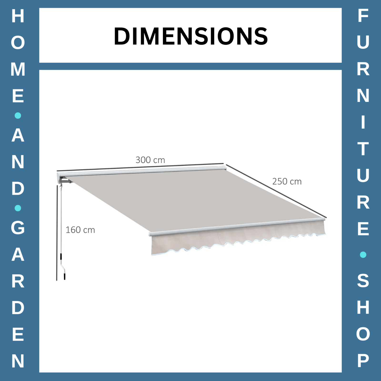 Awning Retractable Canopy Manual/Electric Rectangular Patio Shelter Cream White - Home and Garden Furniture Shop - rustic - furniture
