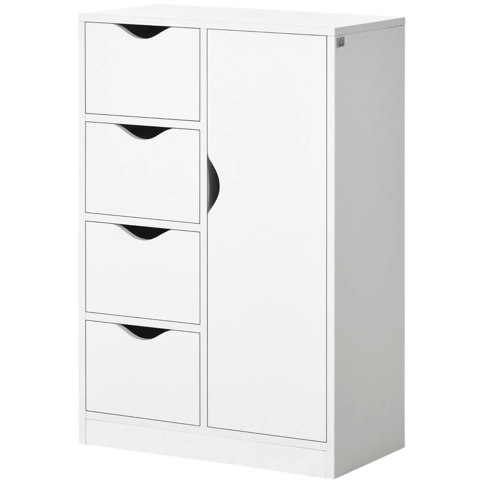 Bathroom Floor Cabinet Freestanding Storage Unit 4 Drawers Cupboard Living Room - Home and Garden Furniture Shop - #rustic - furniture#