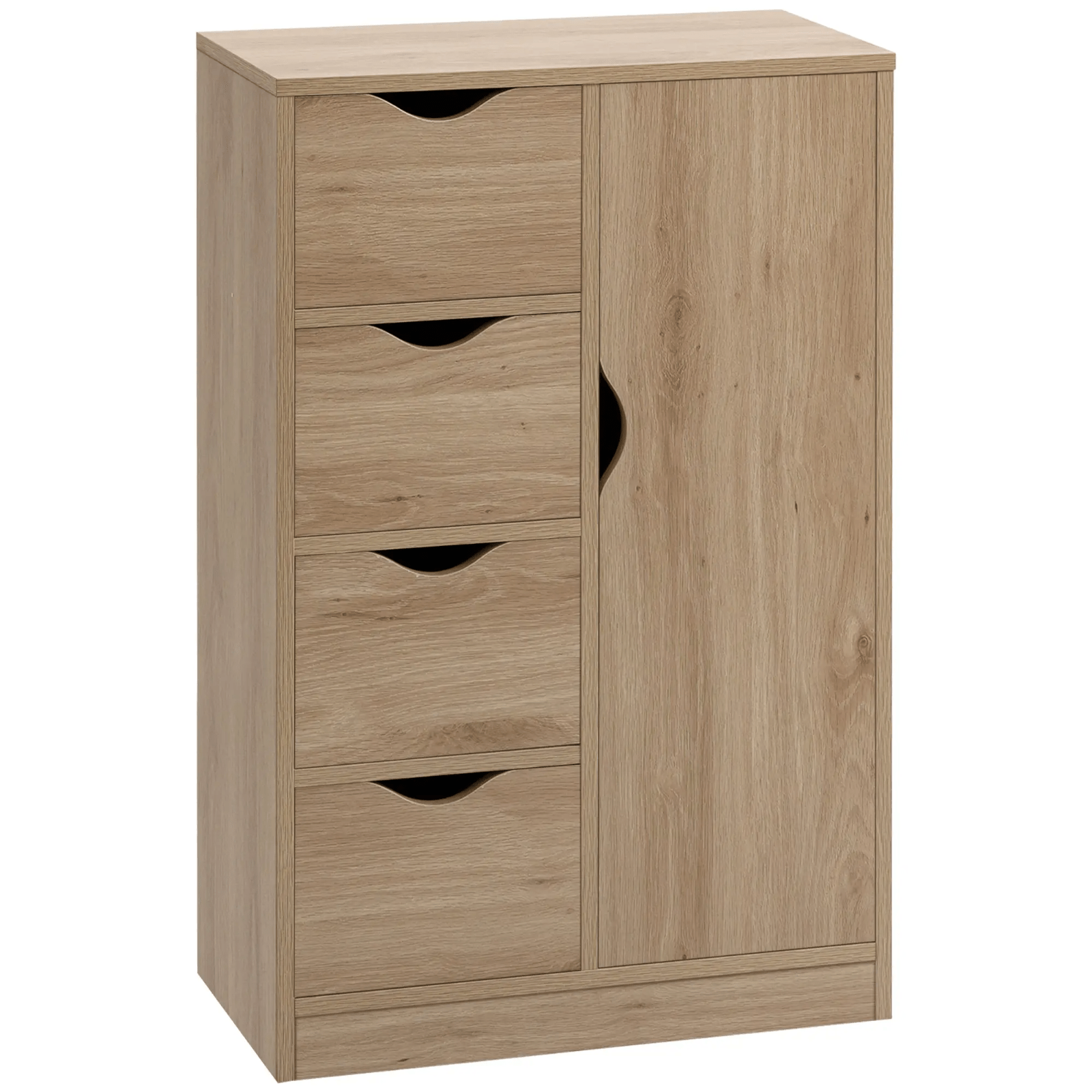 Bathroom Floor Cabinet Freestanding Storage Unit 4 Drawers Cupboard Oak Style - Home and Garden Furniture Shop - #rustic - furniture#