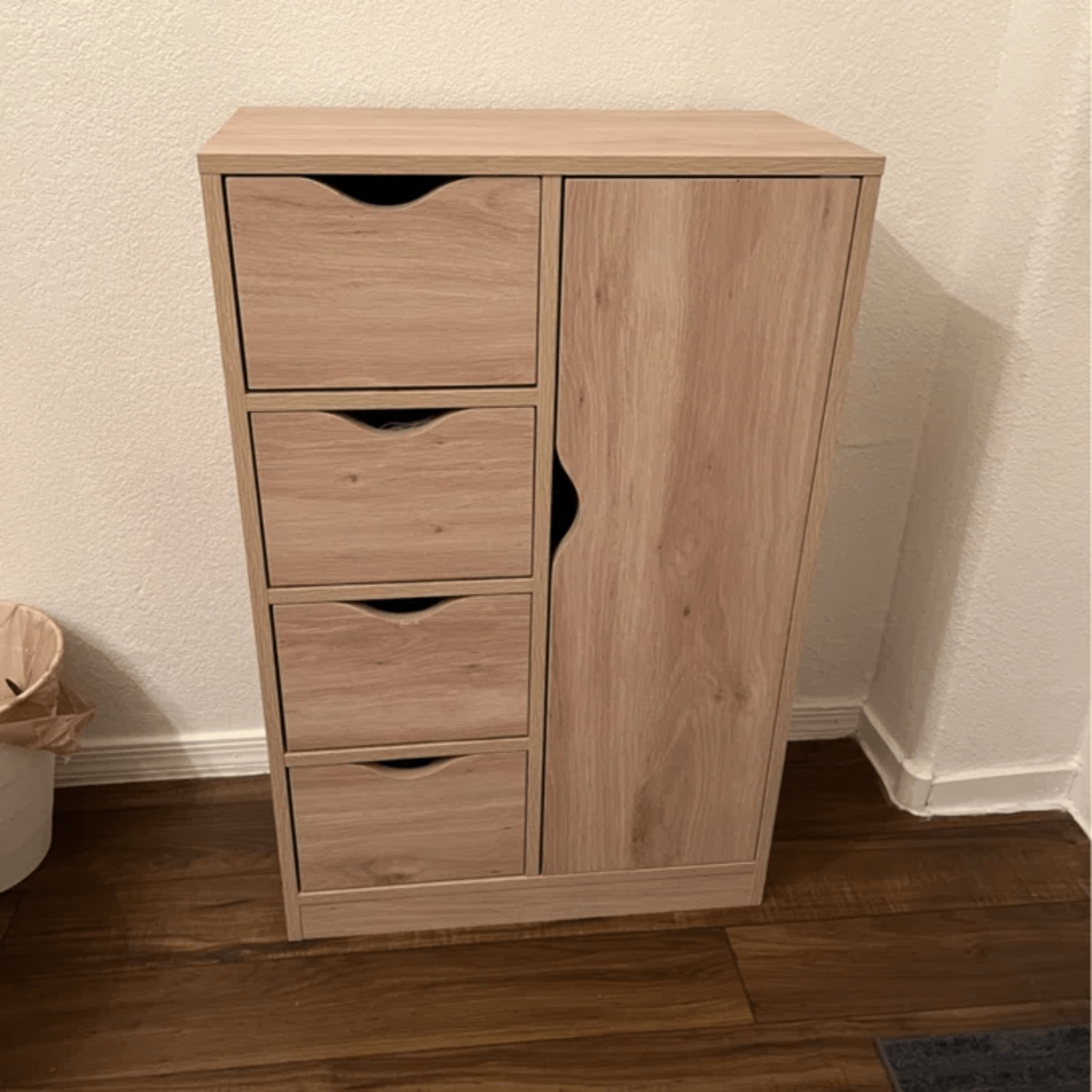 Bathroom Floor Cabinet Freestanding Storage Unit 4 Drawers Cupboard Oak Style - Home and Garden Furniture Shop - rustic - furniture