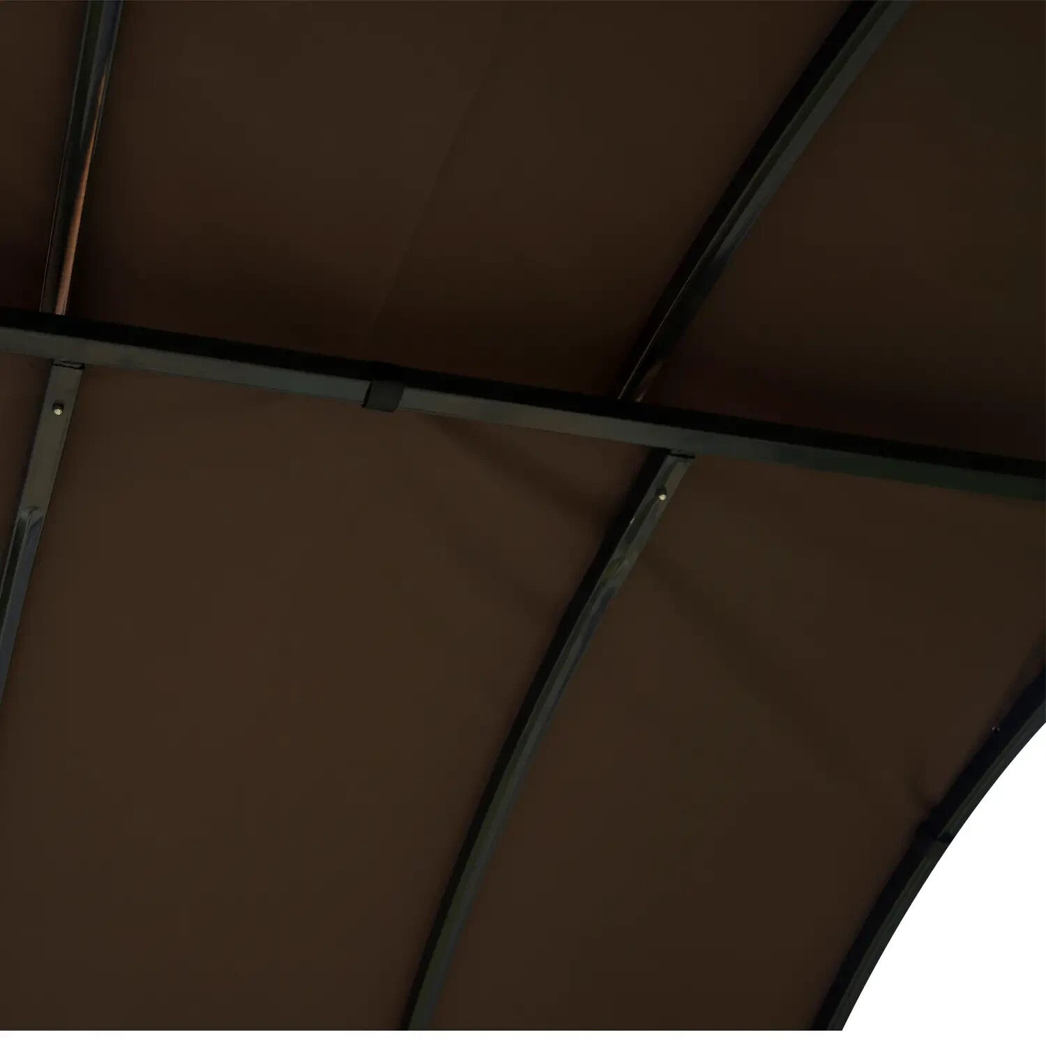 BBQ Gazebo Garden Canopy Tent Metal Frame Shelter for Cooking or Smoking Brown - Home and Garden Furniture Shop - rustic - furniture