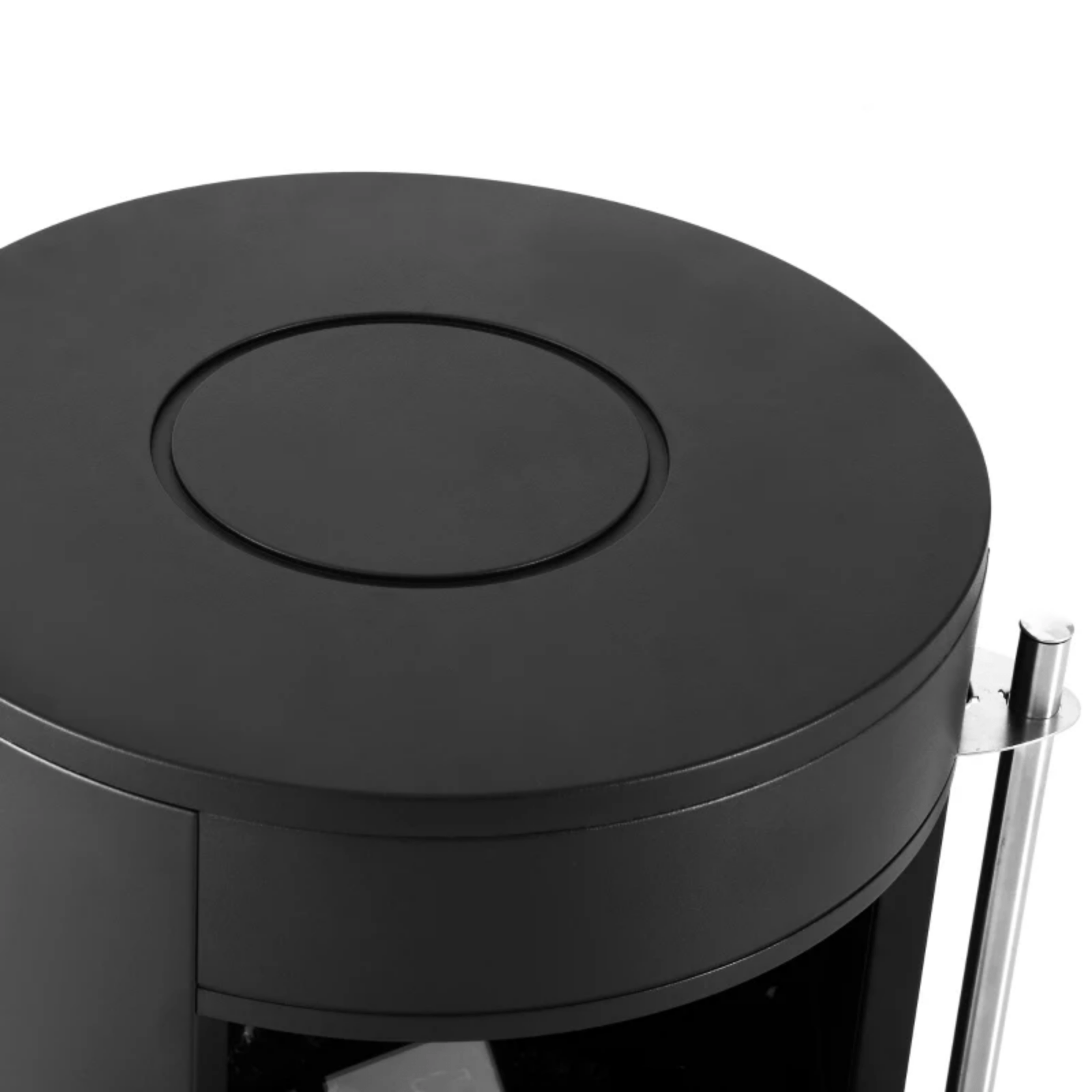 Black Vintage Fireplace Electric Freestanding Stove Fan Heater Log Burner Effect - Home and Garden Furniture Shop - rustic - furniture