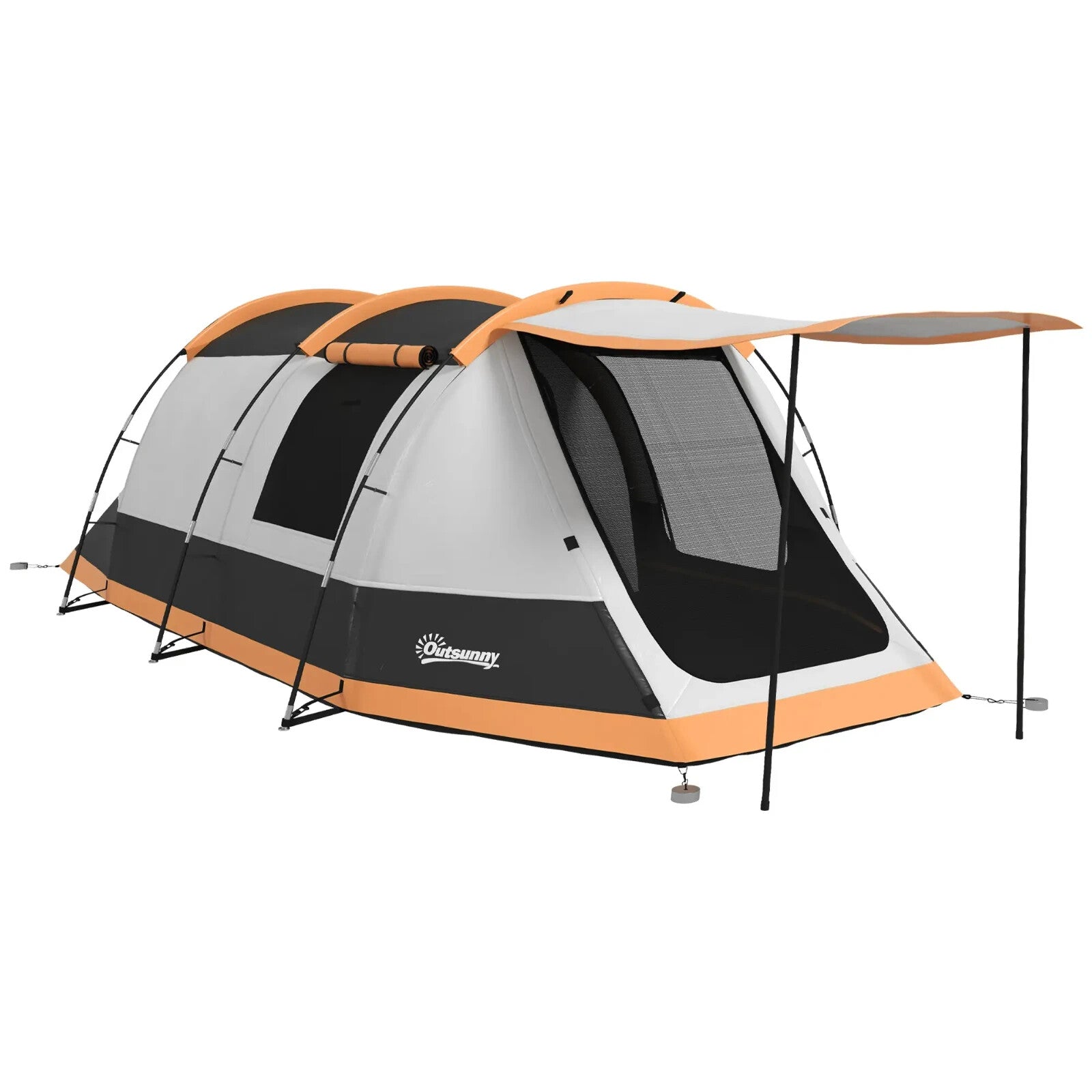 Camping Tent 3 Man Person Tunnel Tent Porch Waterproof Hiking Shelter Carry Bag - Home and Garden Furniture Shop - rustic - furniture