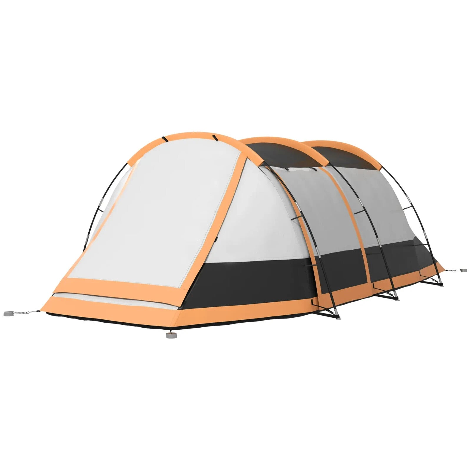 Camping Tent 3 Man Person Tunnel Tent Porch Waterproof Hiking Shelter Carry Bag - Home and Garden Furniture Shop - rustic - furniture