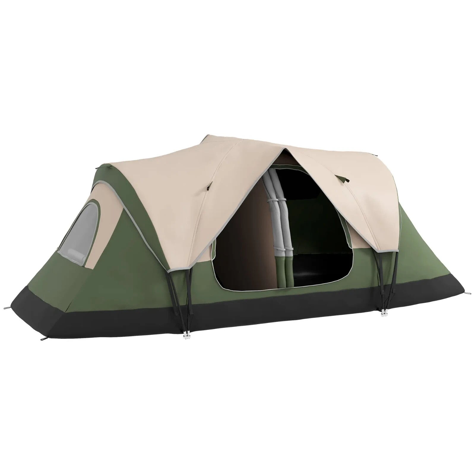 Camping Tent for 6 to 8 Man with 2000mm Waterproof Rainfly and Carry Bag Outdoor - Home and Garden Furniture Shop - rustic - furniture