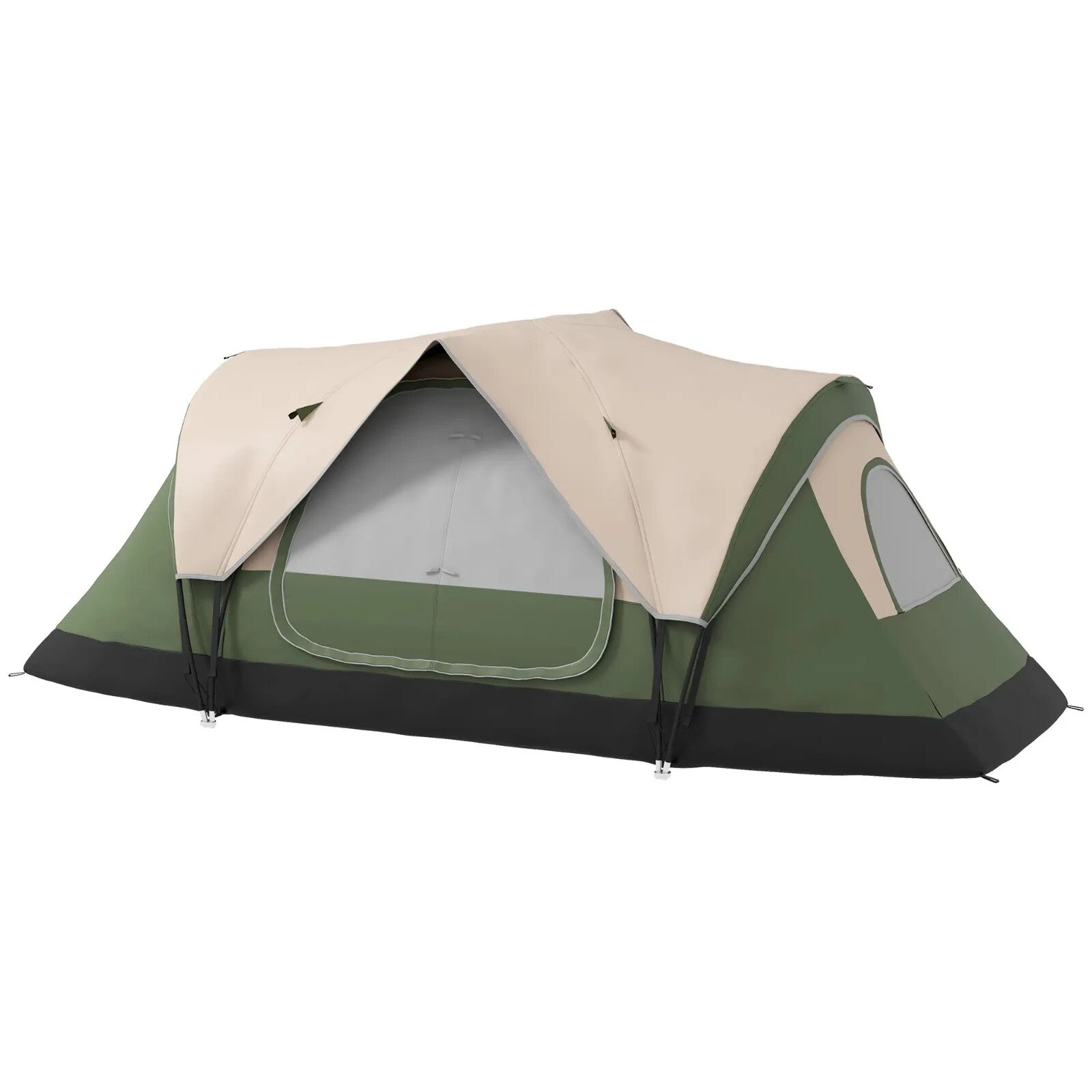 Camping Tent for 6 to 8 Man with 2000mm Waterproof Rainfly and Carry Bag Outdoor - Home and Garden Furniture Shop - rustic - furniture