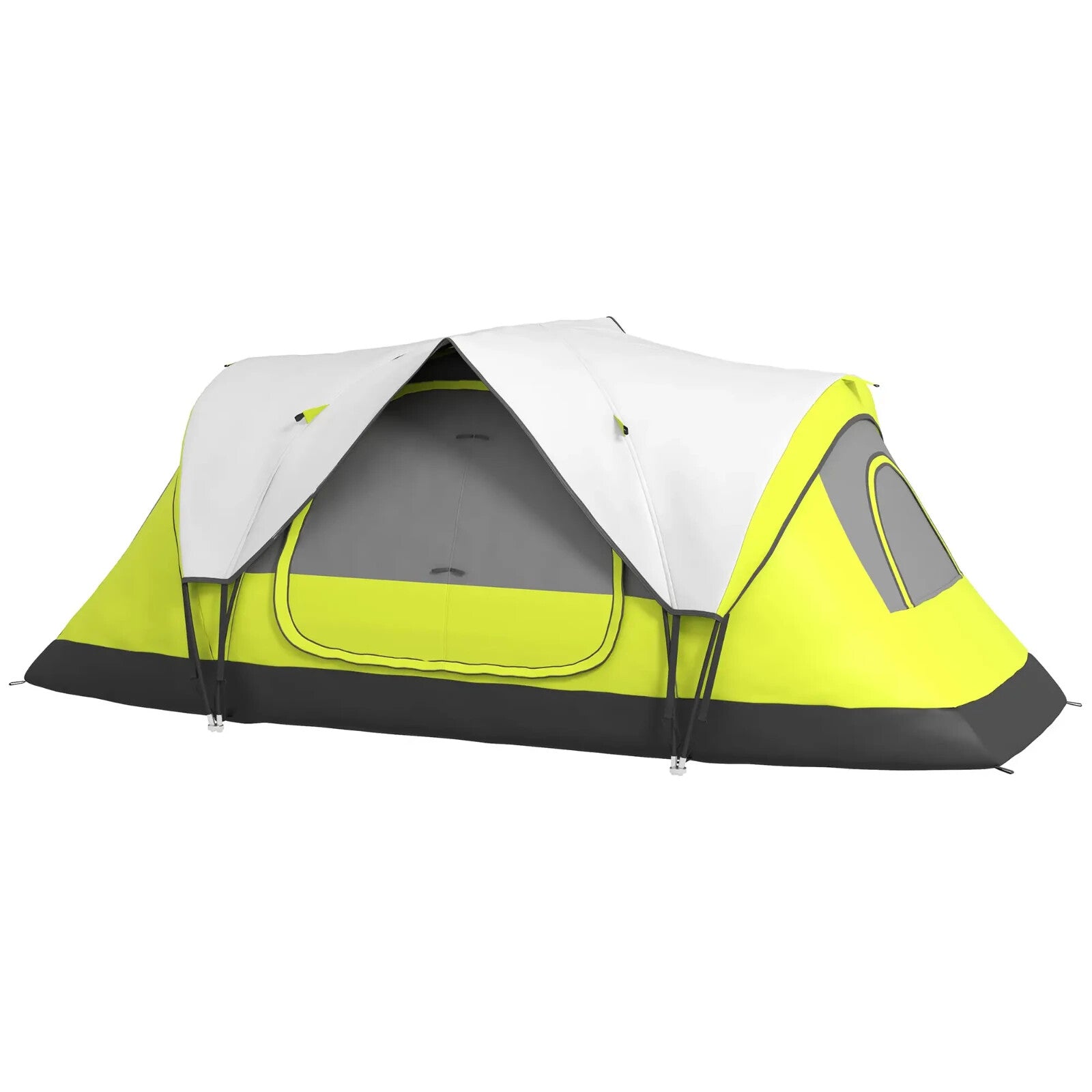 Camping Tent for 6 to 8 People with 2000mm Waterproof Rainfly and Bag for Hiking - Home and Garden Furniture Shop - rustic - furniture