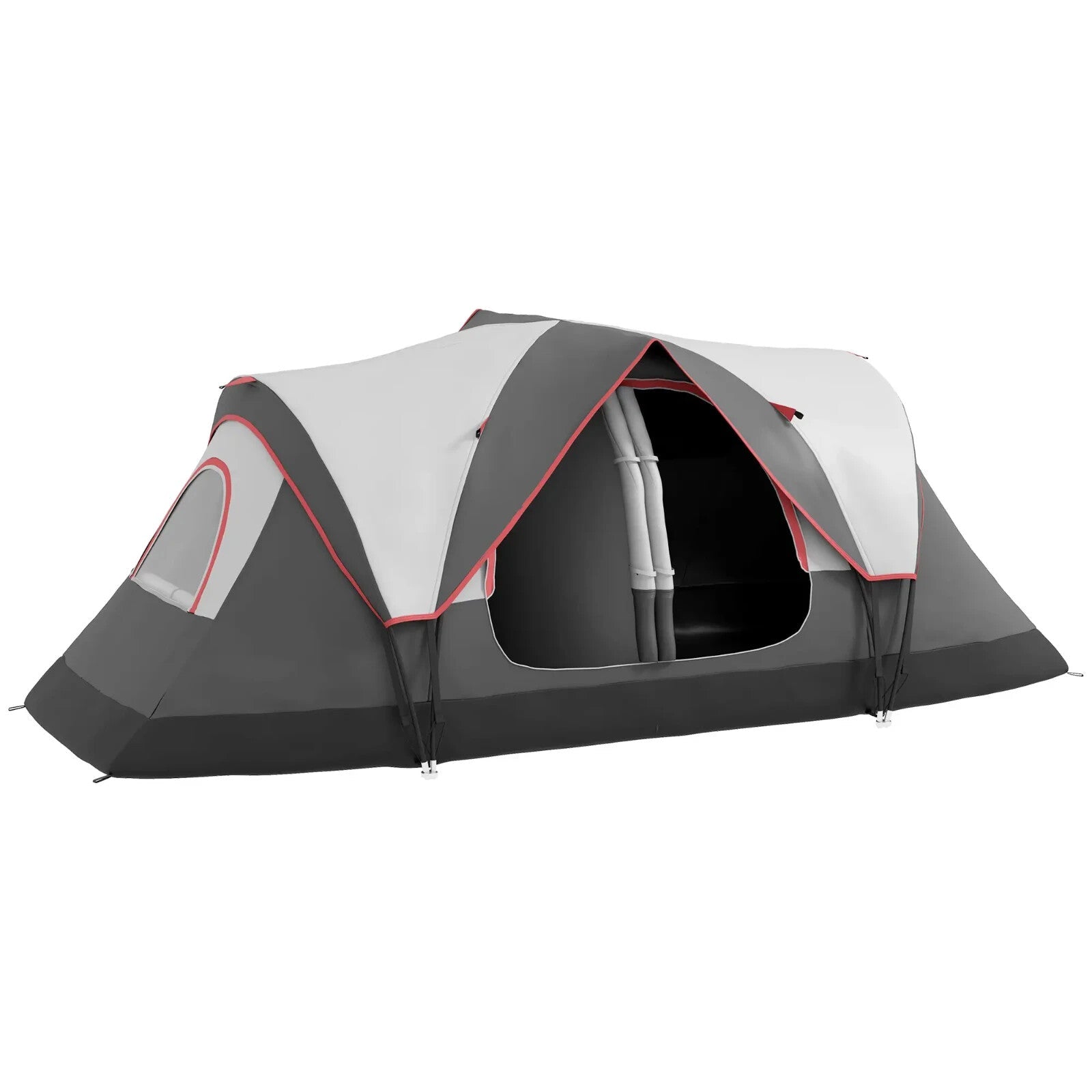Camping Tent for 6 to 8 People with 2000mm Waterproof Rainfly and Bag for Hiking - Home and Garden Furniture Shop - rustic - furniture
