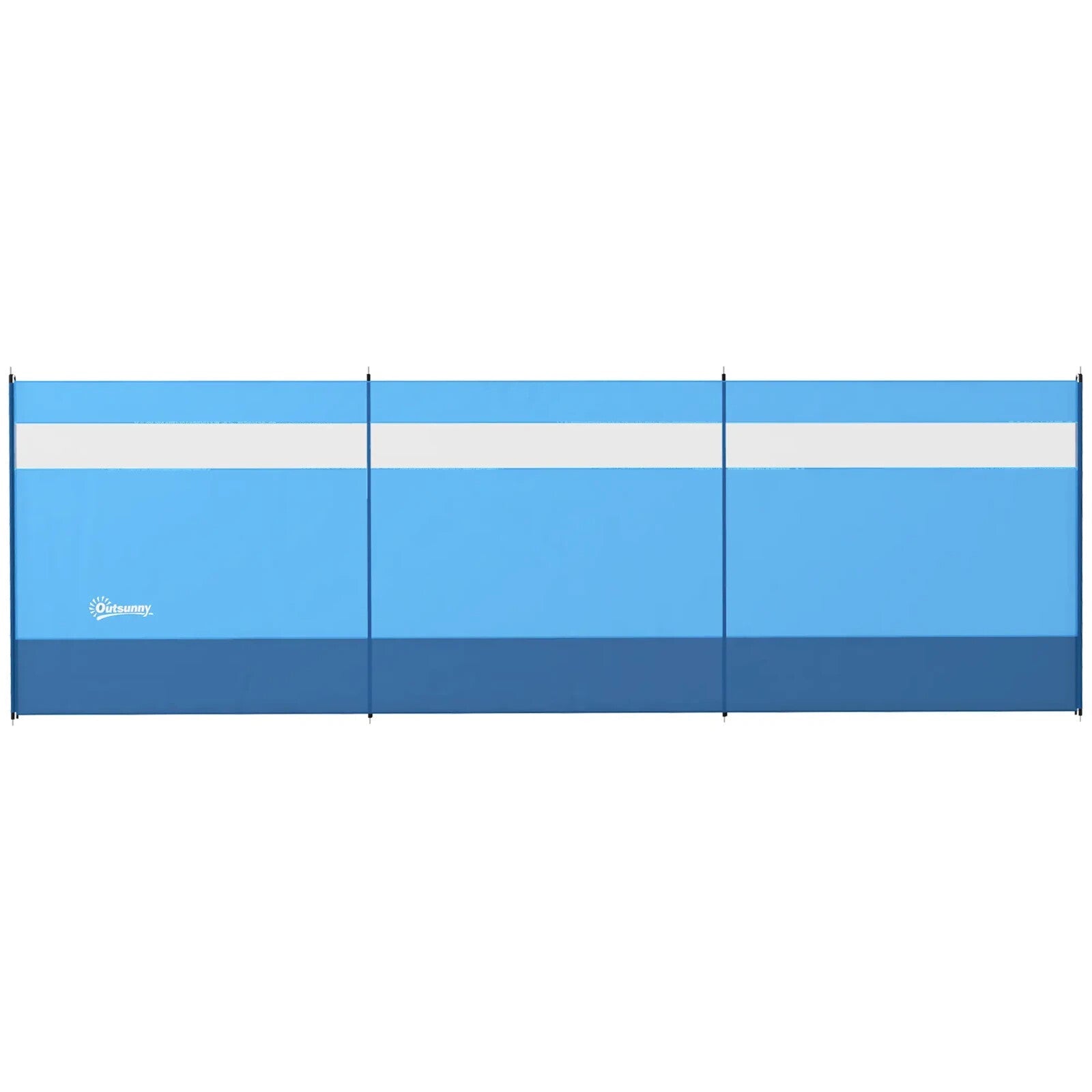 Camping Windbreaker Steel Poles Rectangular with Clear Windows & Carry Bag Blue - Home and Garden Furniture Shop - rustic - furniture