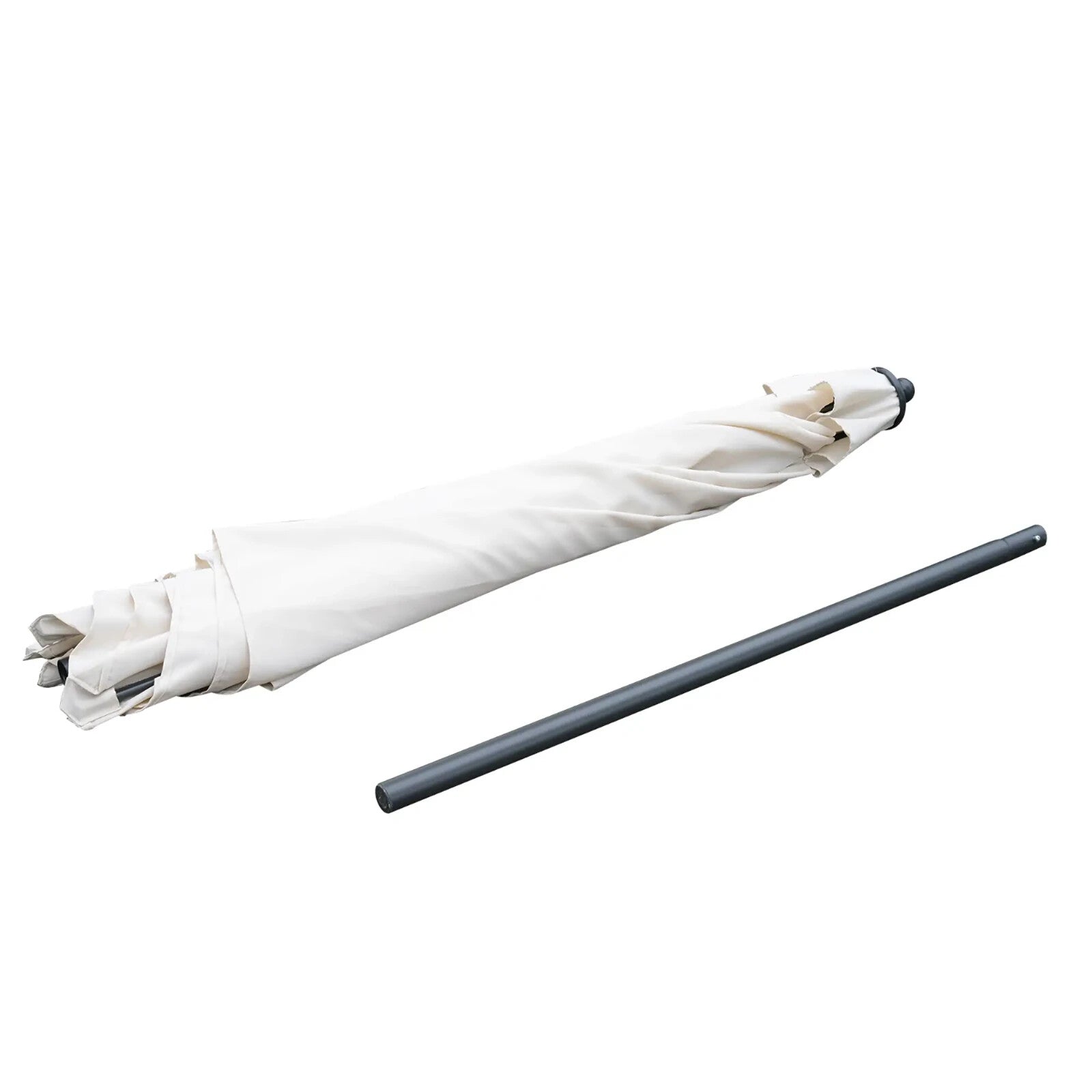 Cantilever Umbrella Parasol Canopy foldable Stand Weather - Resistant Off - White - Home and Garden Furniture Shop - rustic - furniture