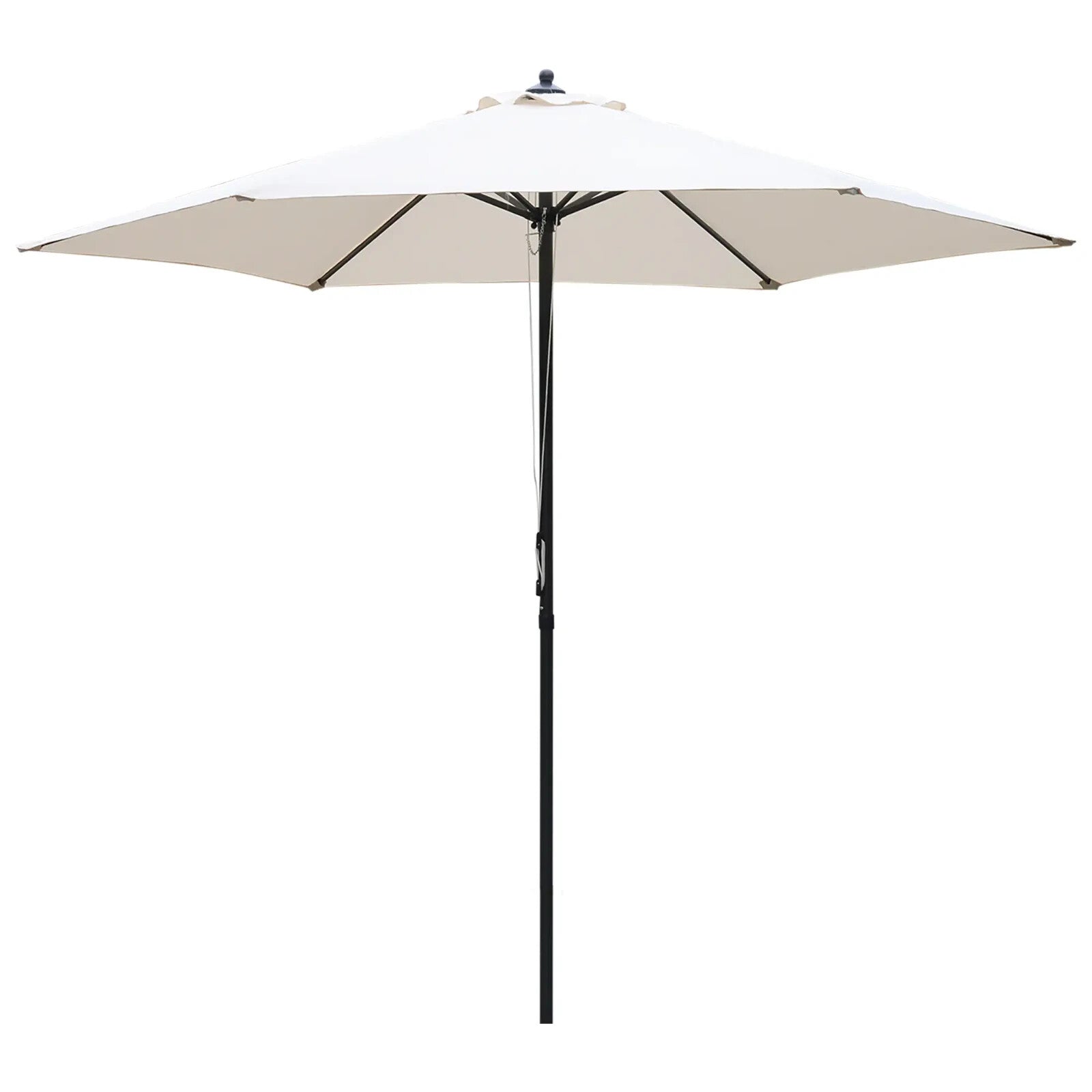 Cantilever Umbrella Parasol Canopy foldable Stand Weather - Resistant Off - White - Home and Garden Furniture Shop - rustic - furniture
