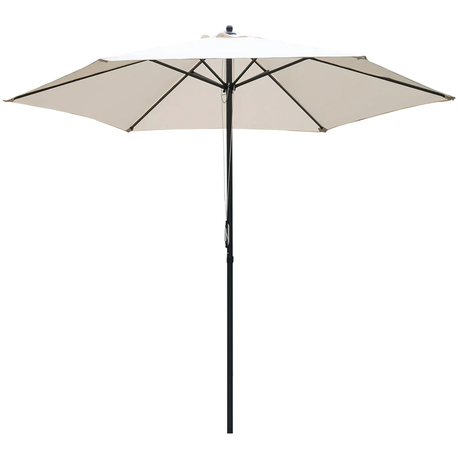 Cantilever Umbrella Parasol Canopy foldable Stand Weather - Resistant Off - White - Home and Garden Furniture Shop - rustic - furniture