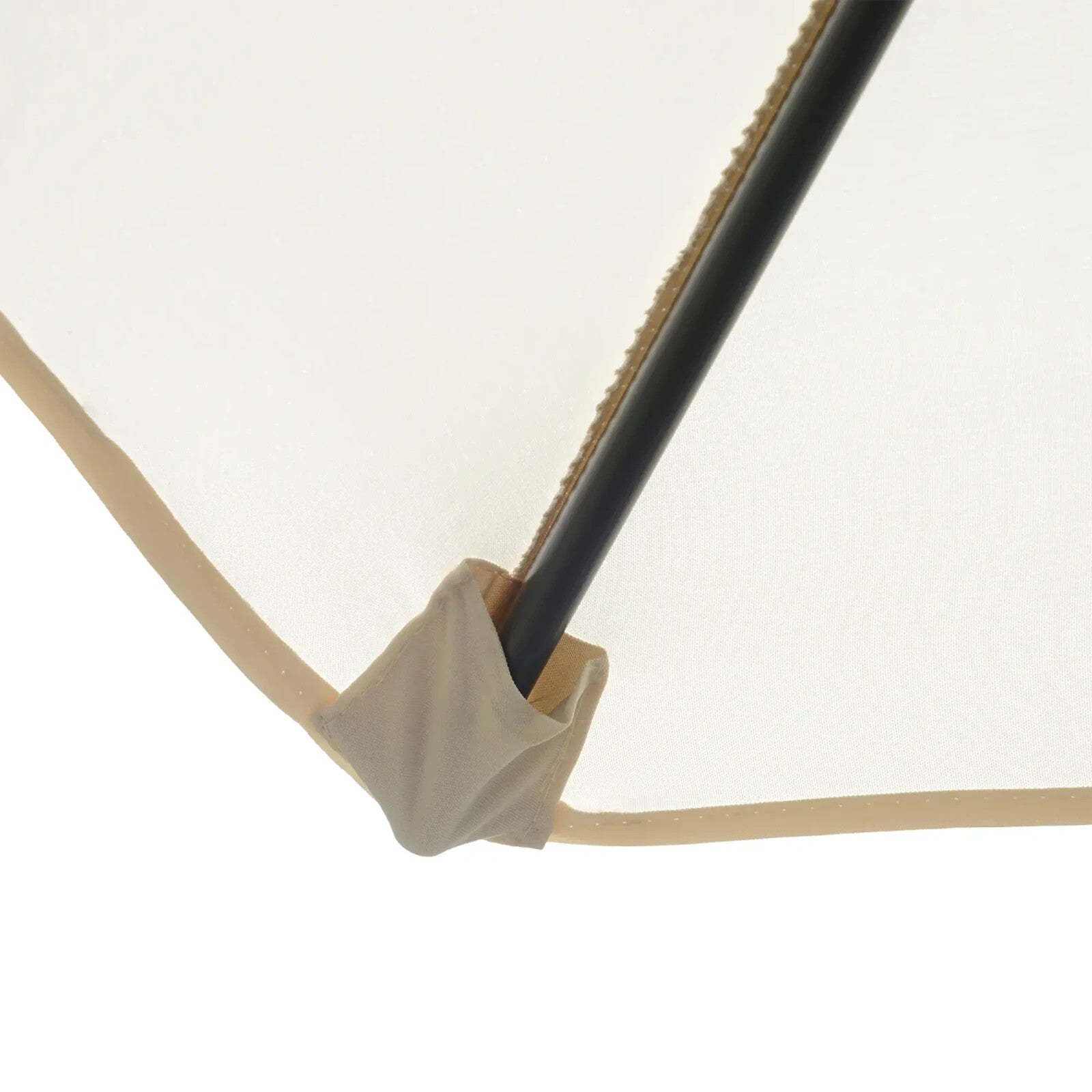 Cantilever Umbrella Parasol Canopy foldable Stand Weather - Resistant Off - White - Home and Garden Furniture Shop - rustic - furniture