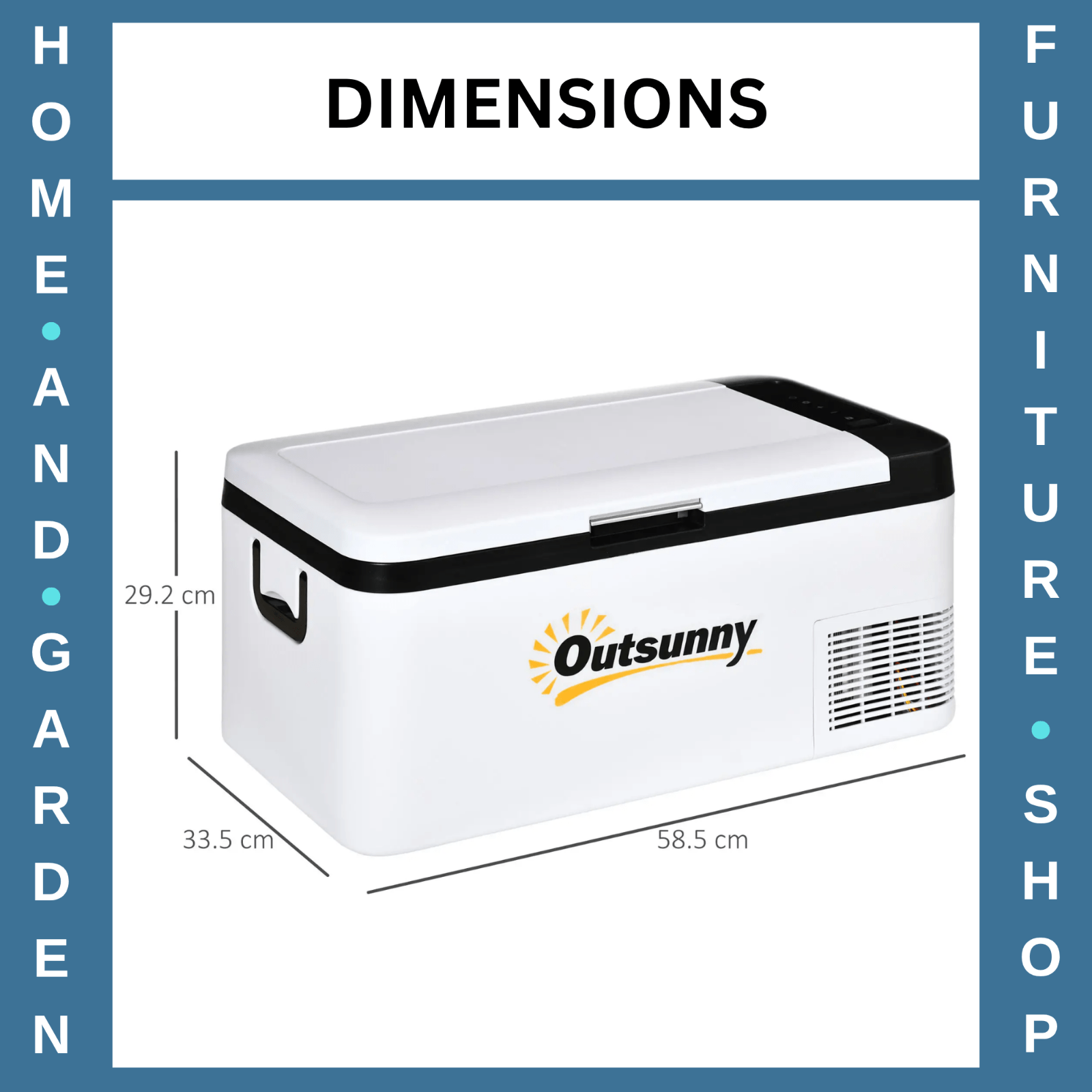 Car Refrigerator Portable Compressor Car Fridge Freezer Electric Cooler Box 18L - Home and Garden Furniture Shop - rustic - furniture