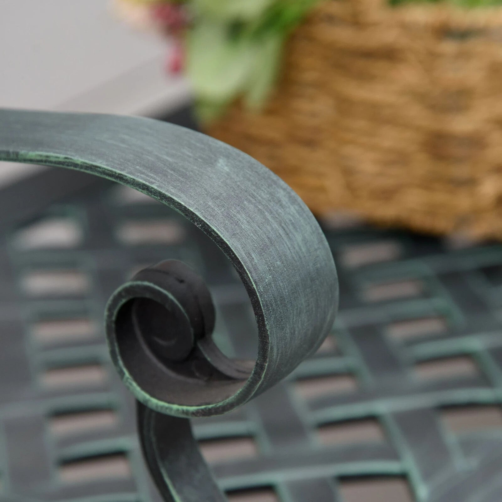 Cast Aluminium Garden Bench 2 Seater Outdoor Patio Loveseat for Porch or Park - Home and Garden Furniture Shop - rustic - furniture