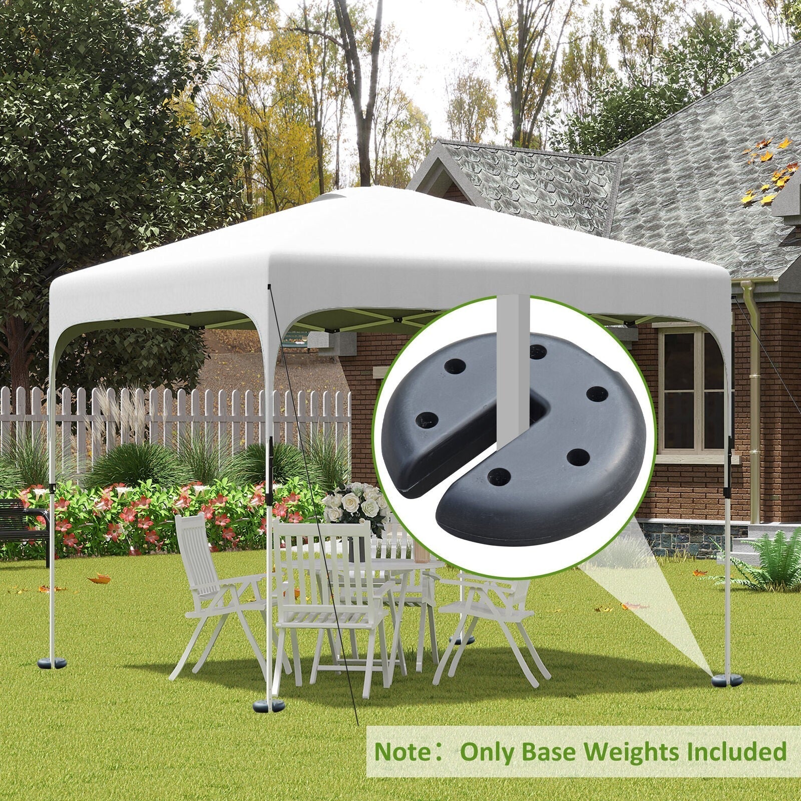 Cement Tent Weight Base 4pcs Gazebo Foot Leg Pole Outdoor Anchor Weights Marquee - Home and Garden Furniture Shop - rustic - furniture