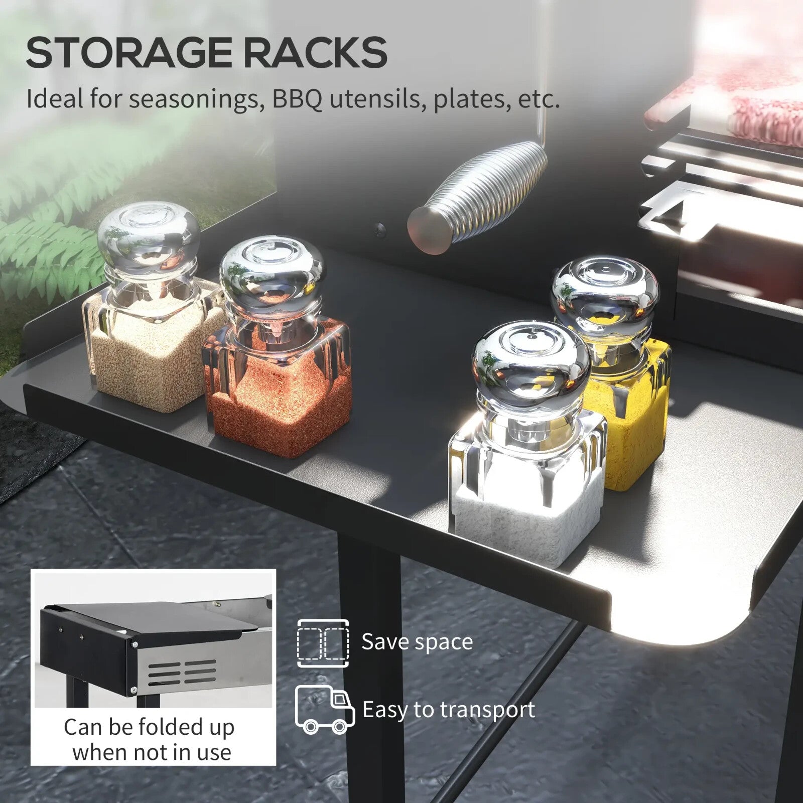 Charcoal BBQ Rotisserie Spit Roaster Grill Machine for Chicken Turkey Cooking - Home and Garden Furniture Shop - rustic - furniture