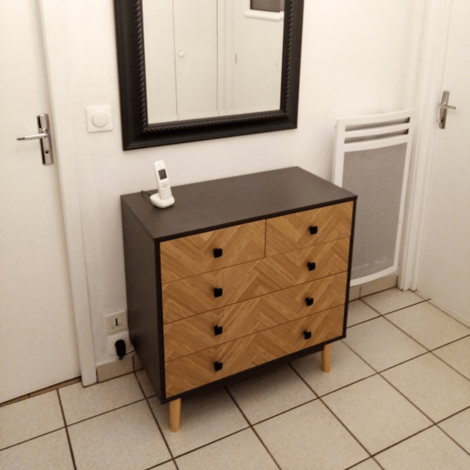 Chest of Drawers 5 Drawer Dresser Storage Cabinet Bedroom Wood Effect Bedside - Home and Garden Furniture Shop - rustic - furniture