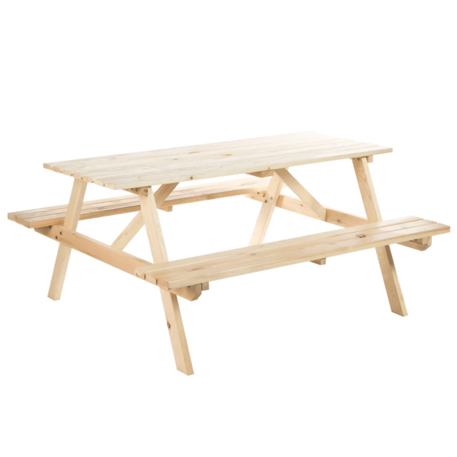 Classic Wooden Pub Picnic Table Bench Outdoor Beer Garden Patio 4 Seater Chair - Home and Garden Furniture Shop - rustic - furniture