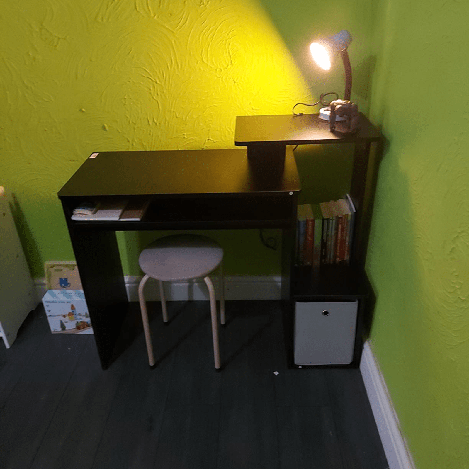 Computer Desk Shelves Home Office Study Workstation Table PC Laptop Desks Drawer - Home and Garden Furniture Shop - rustic - furniture