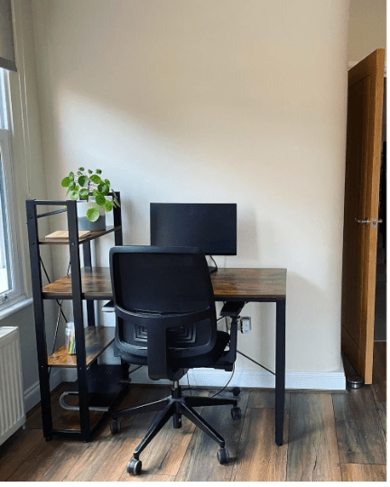 Computer Desk with Shelves Wooden Writing Desk Workstation Home Office Study NEW - Home and Garden Furniture Shop - rustic - furniture